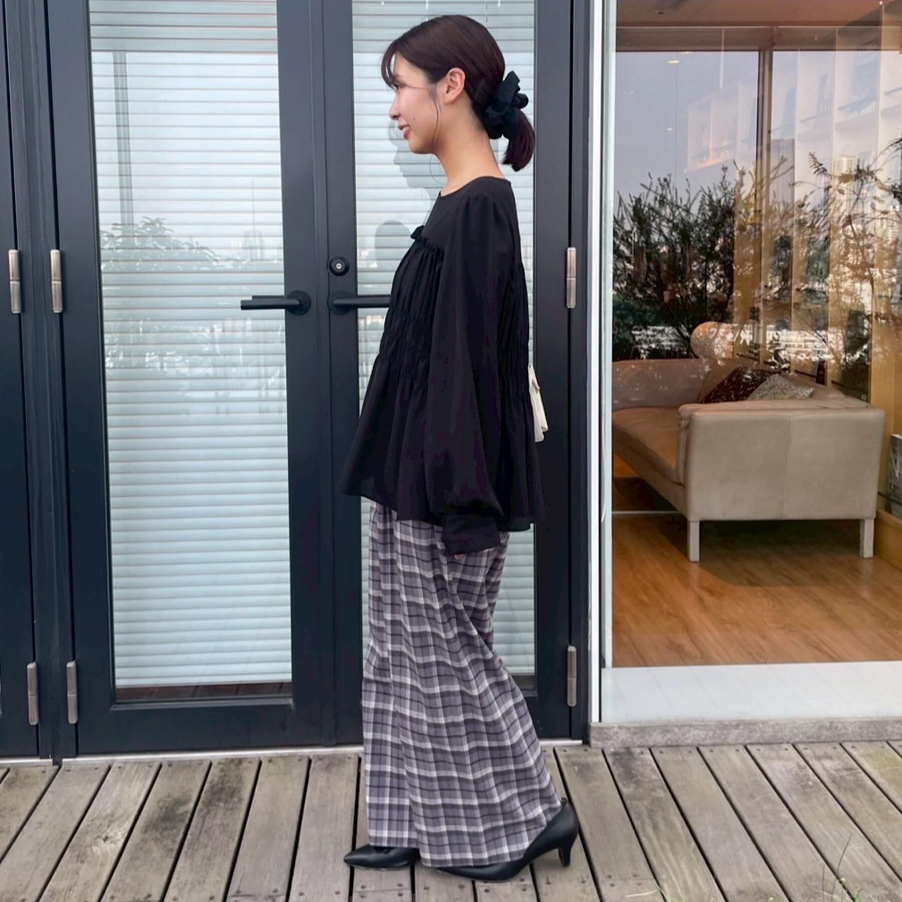 Couture broach「【マシンウォッシャブル・きれいめ・通勤】シャーリングチュニックブラウス」|シャツ・ブラウス|