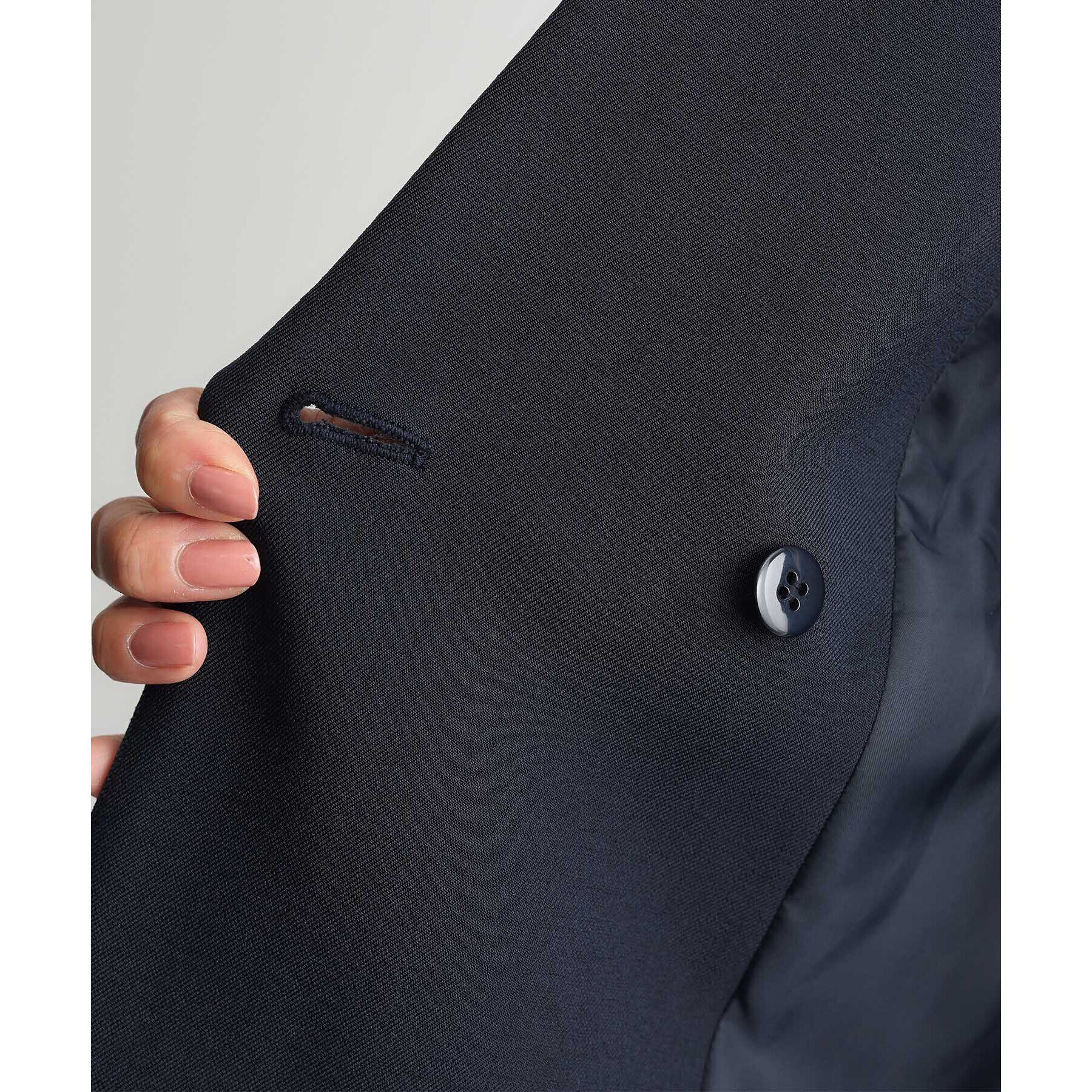 THE SHOP TK「【ONOFF活躍／セレモニー／通勤】CAVIAN Wブレストジャケット／洗える」|テーラードジャケット|