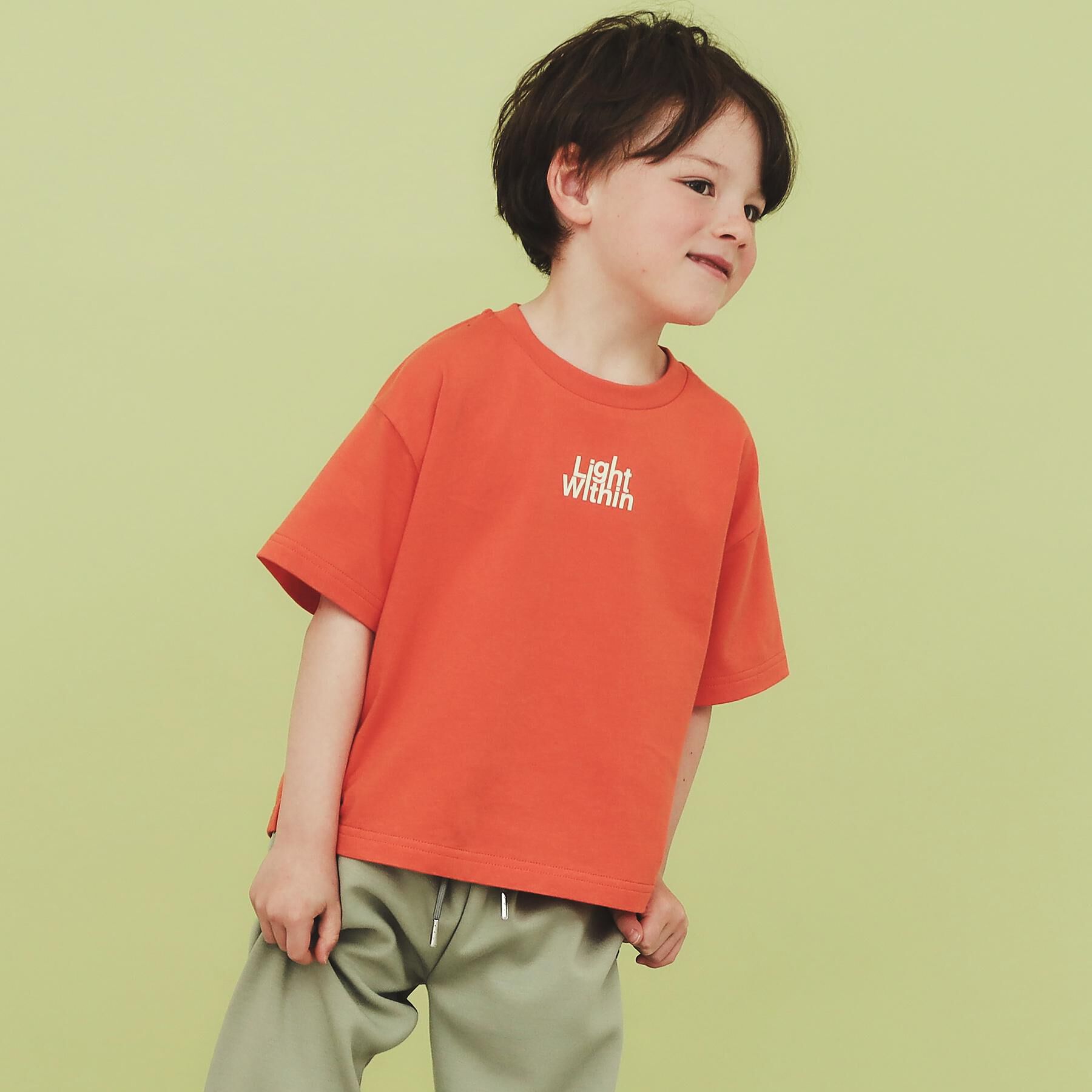 THE SHOP TK「【110-150/6色展開】アソートプリントTシャツ/洗濯機OK」|Tシャツ・カットソー|オレンジ(166)