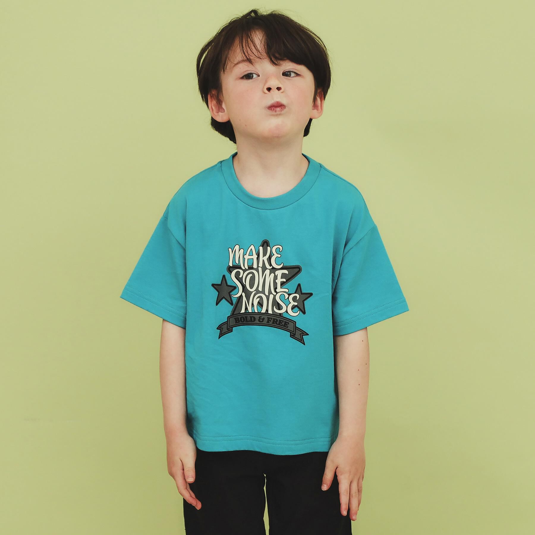 THE SHOP TK「【110-150/6色展開】アソートプリントTシャツ/洗濯機OK」|Tシャツ・カットソー|ブルーグリーン(29