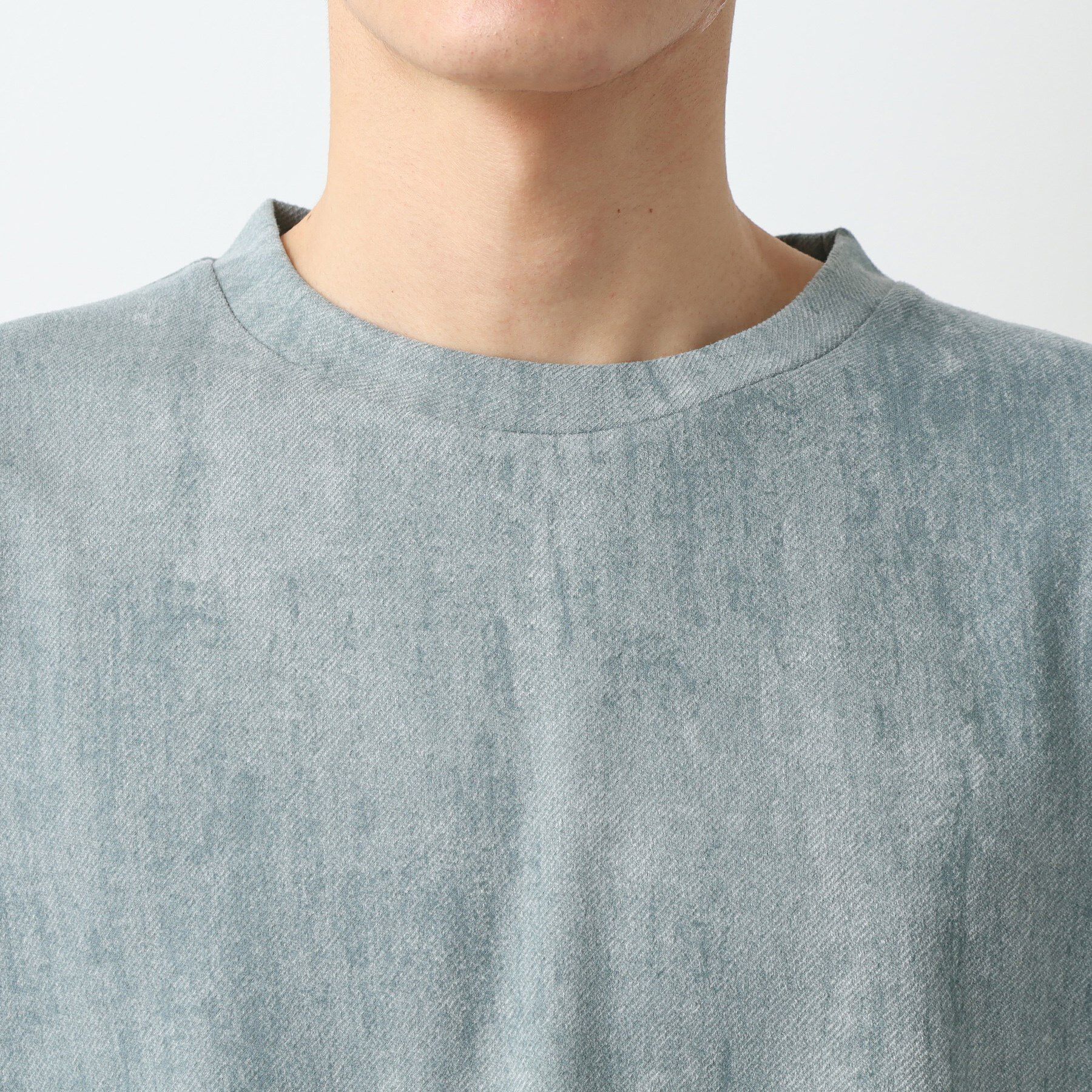 THE SHOP TK「スウェードプリント半袖Tシャツ　【オーバーサイズ/洗濯機OK】」|Tシャツ・カットソー|