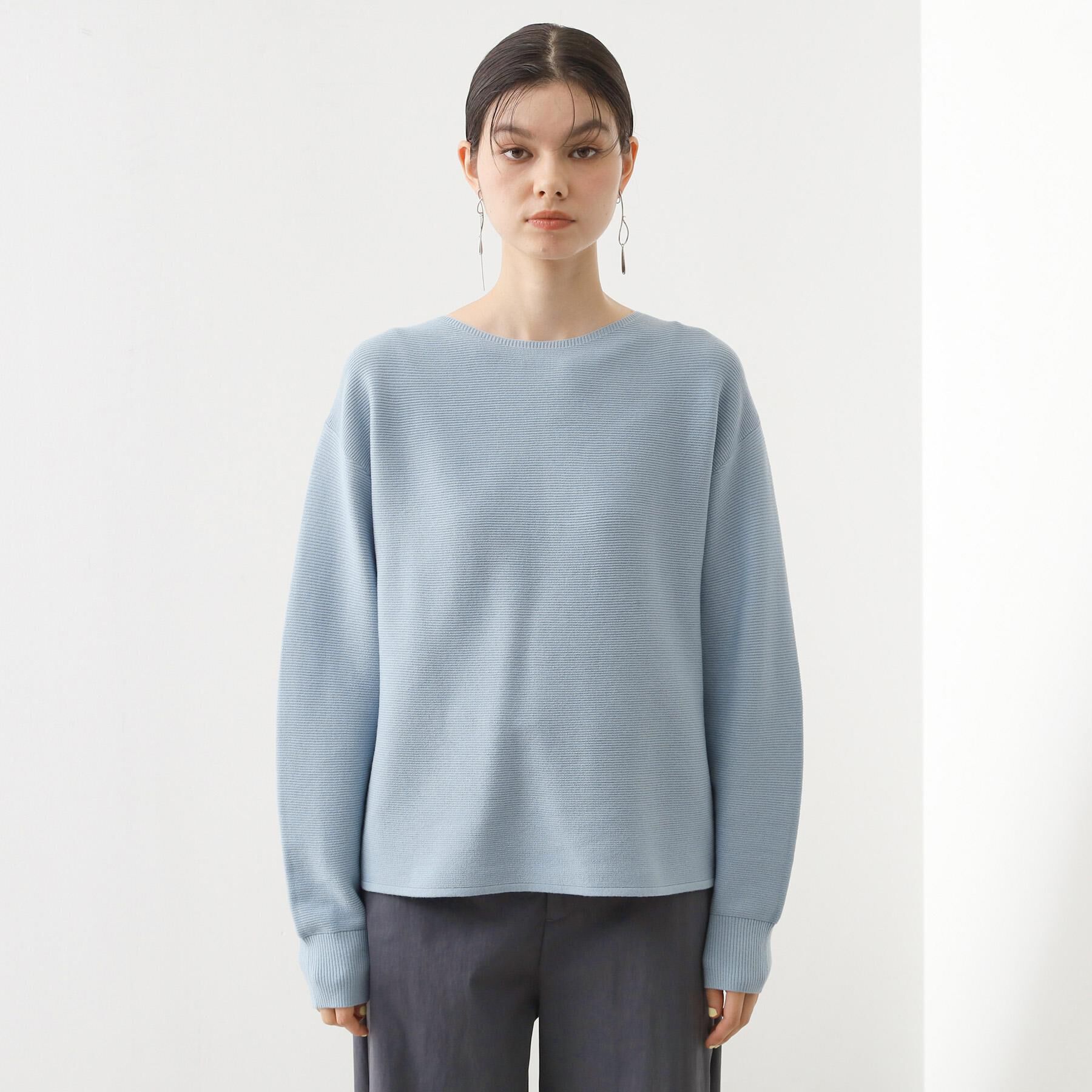 THE SHOP TK「【S-XLサイズ/選べる7色】どこから見ても美しい ガーターニット/毛玉になりにくい/洗濯機OK」|ニット・セーター|