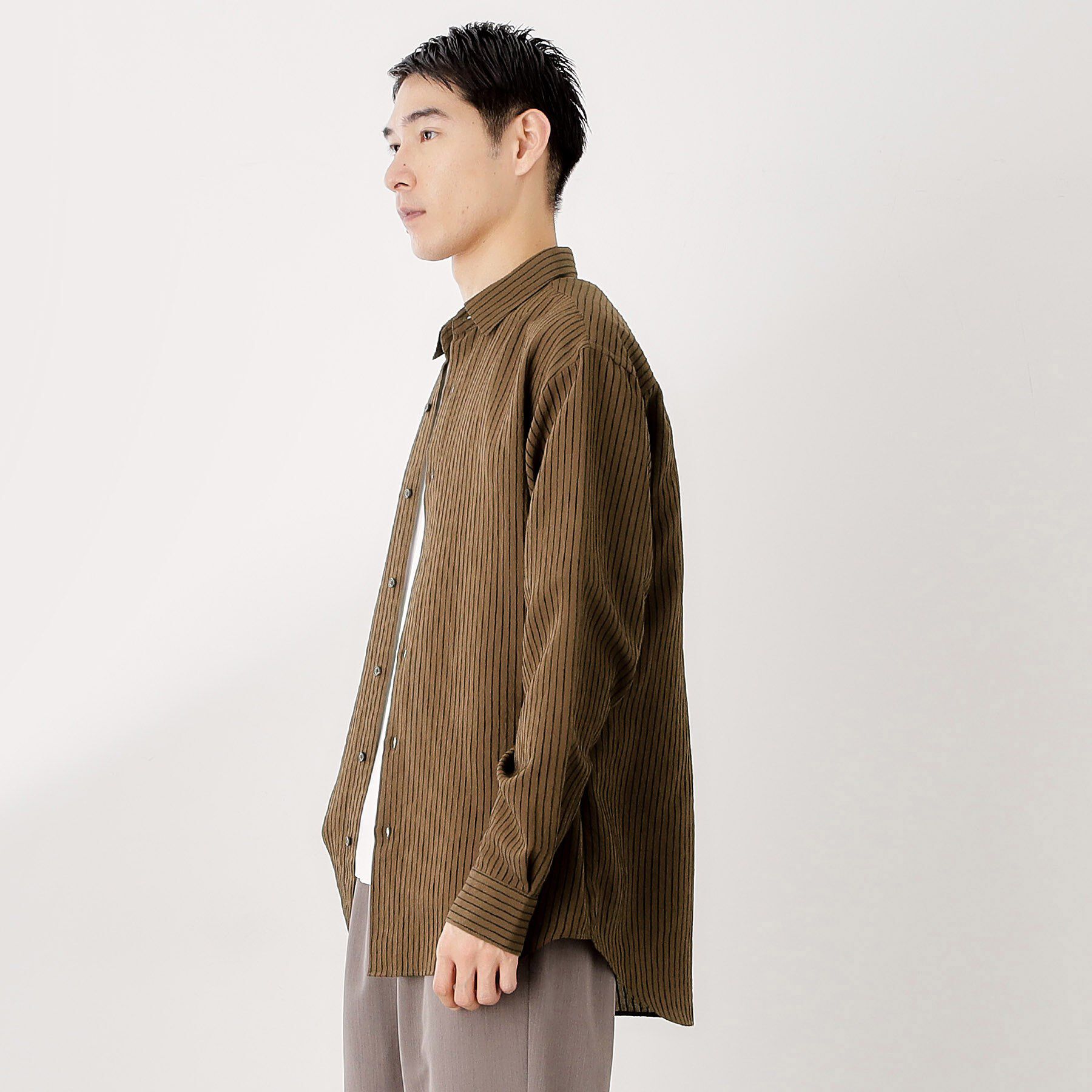 THE SHOP TK「チェック＆ストライプ アソート長袖シャツ【洗濯機OK】」|シャツ・ブラウス|