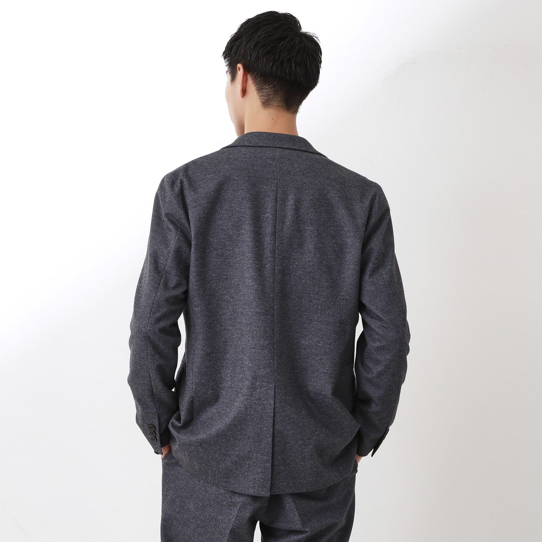 THE SHOP TK「起毛TRジャージジャケット 【洗濯機OK／ストレッチ／セットアップ可】」|テーラードジャケット|