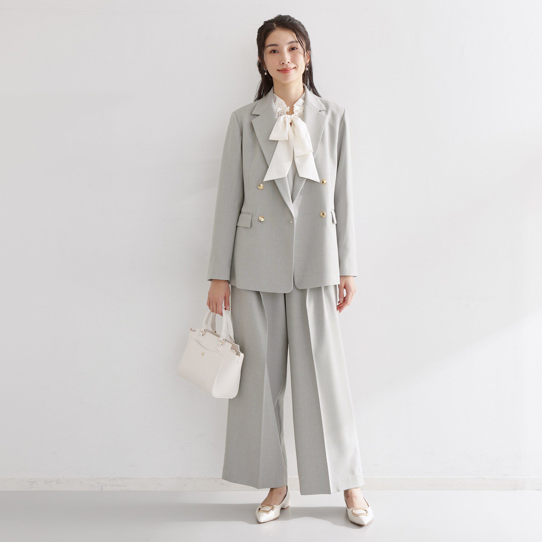 THE SHOP TK「【通勤にもデイリーにも】CAVIAN 2タックワイドパンツ/セットアップ可」|その他|