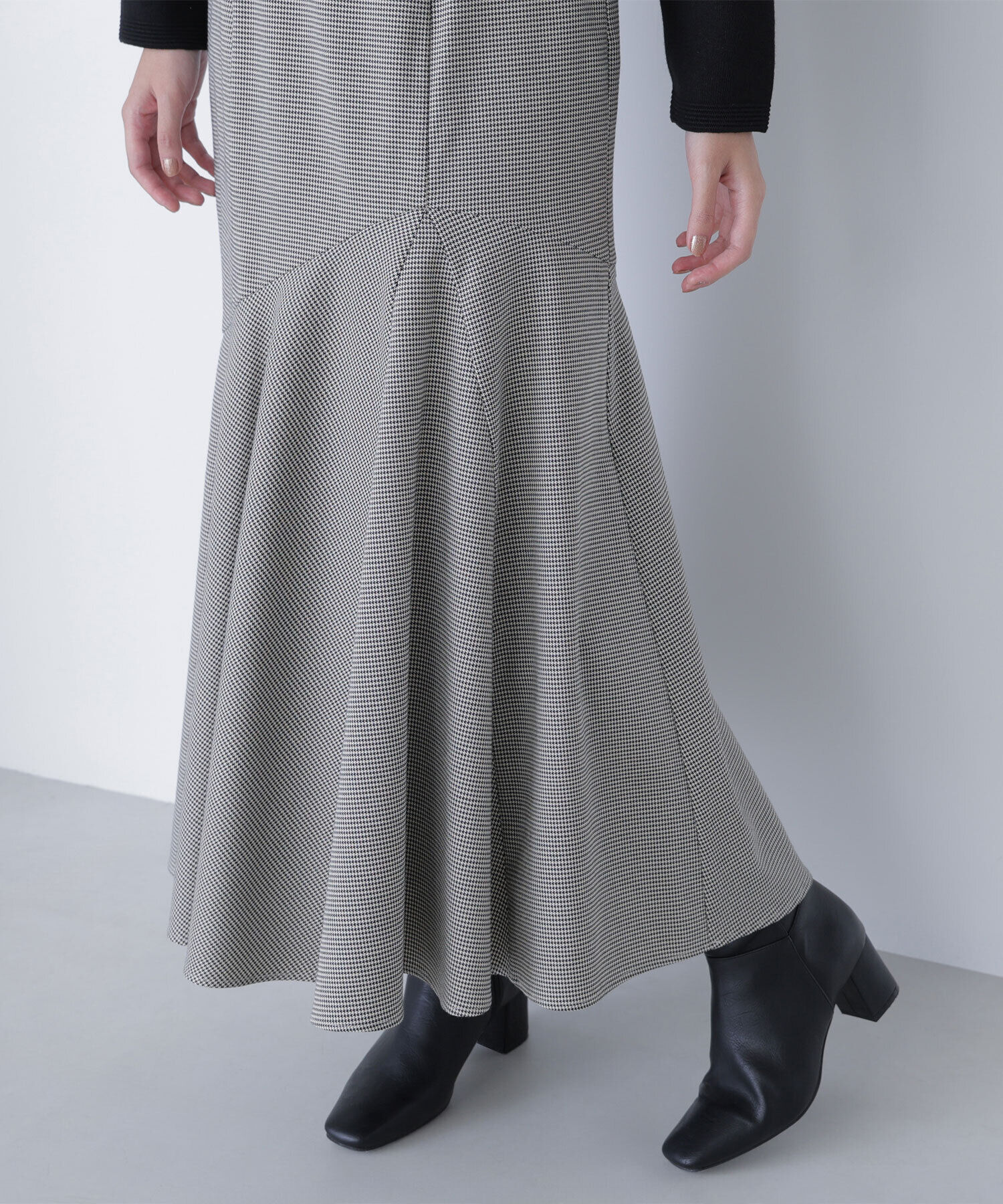  「アシメチェックマーメイドスカート」|スカート|
