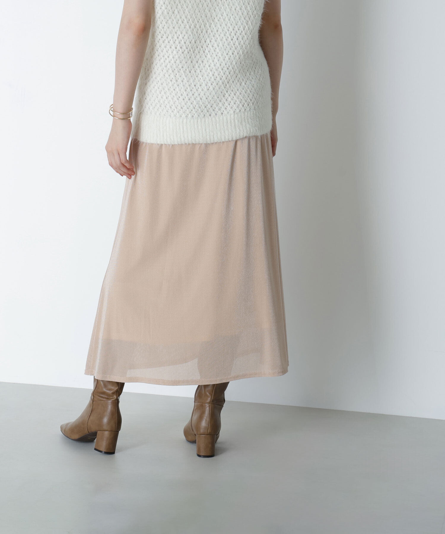  「ベロアライクナロースカート」|スカート|