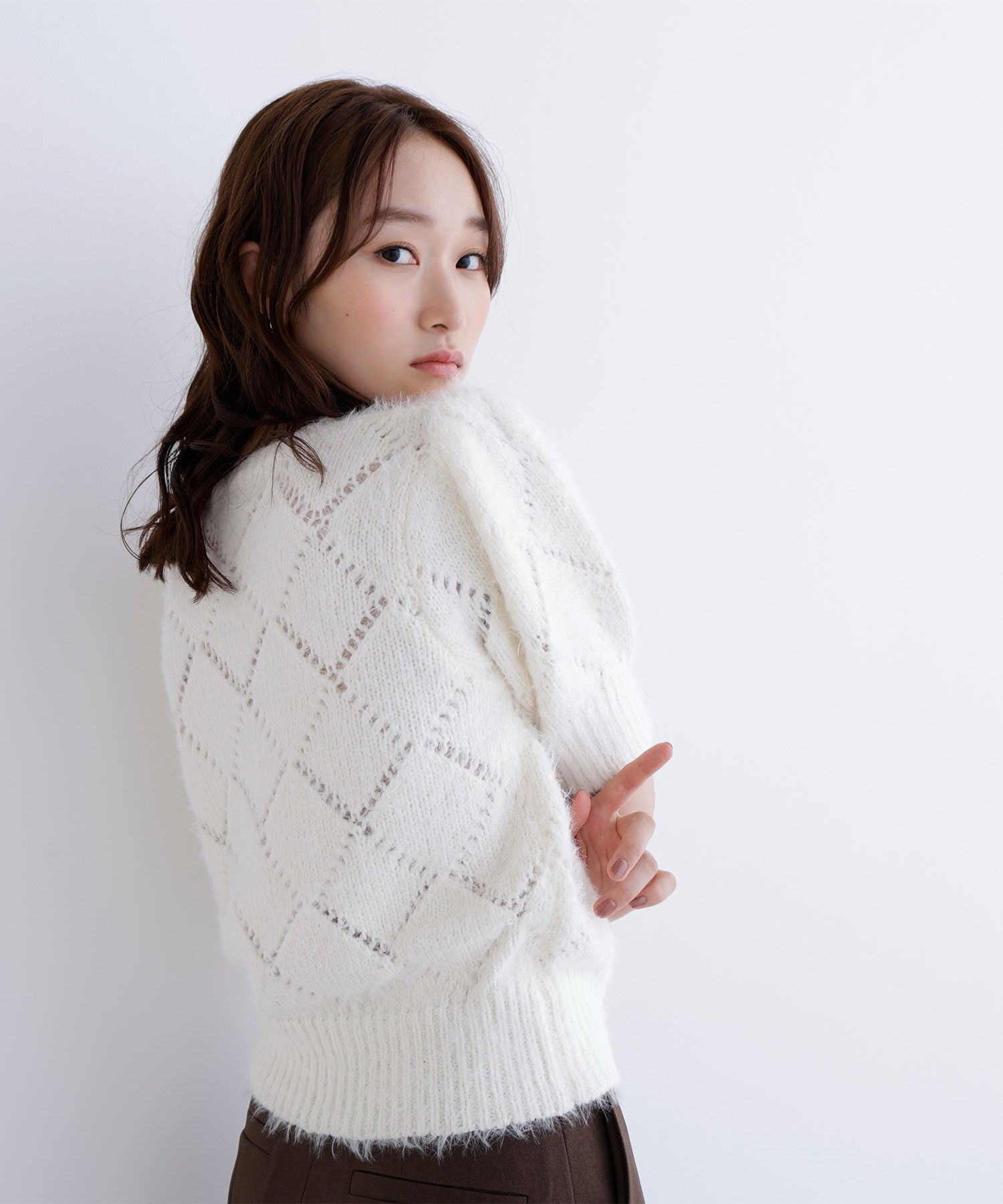  「シャギーアイレットニット」|ニット・セーター|