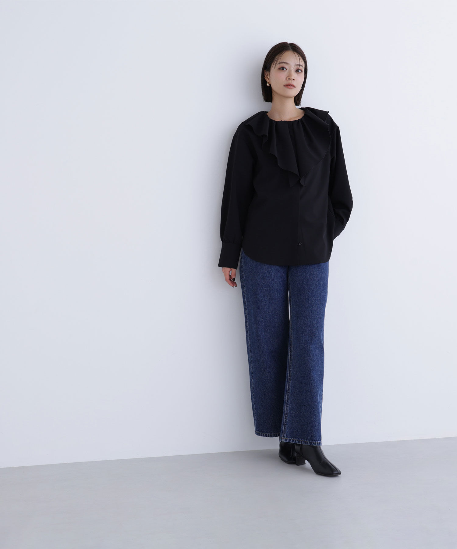  「デザインラッフルブラウス」|シャツ・ブラウス|