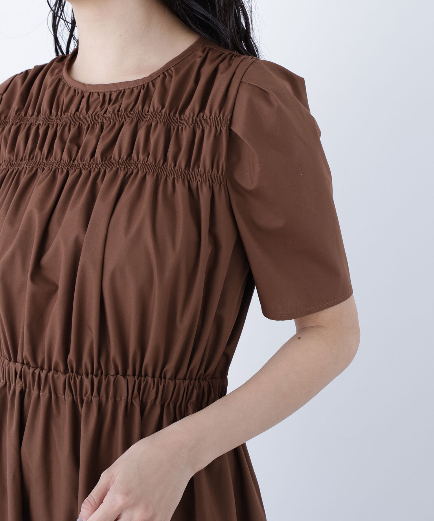  「〈N.〉ローンタックショルダーワンピース」|ワンピース|