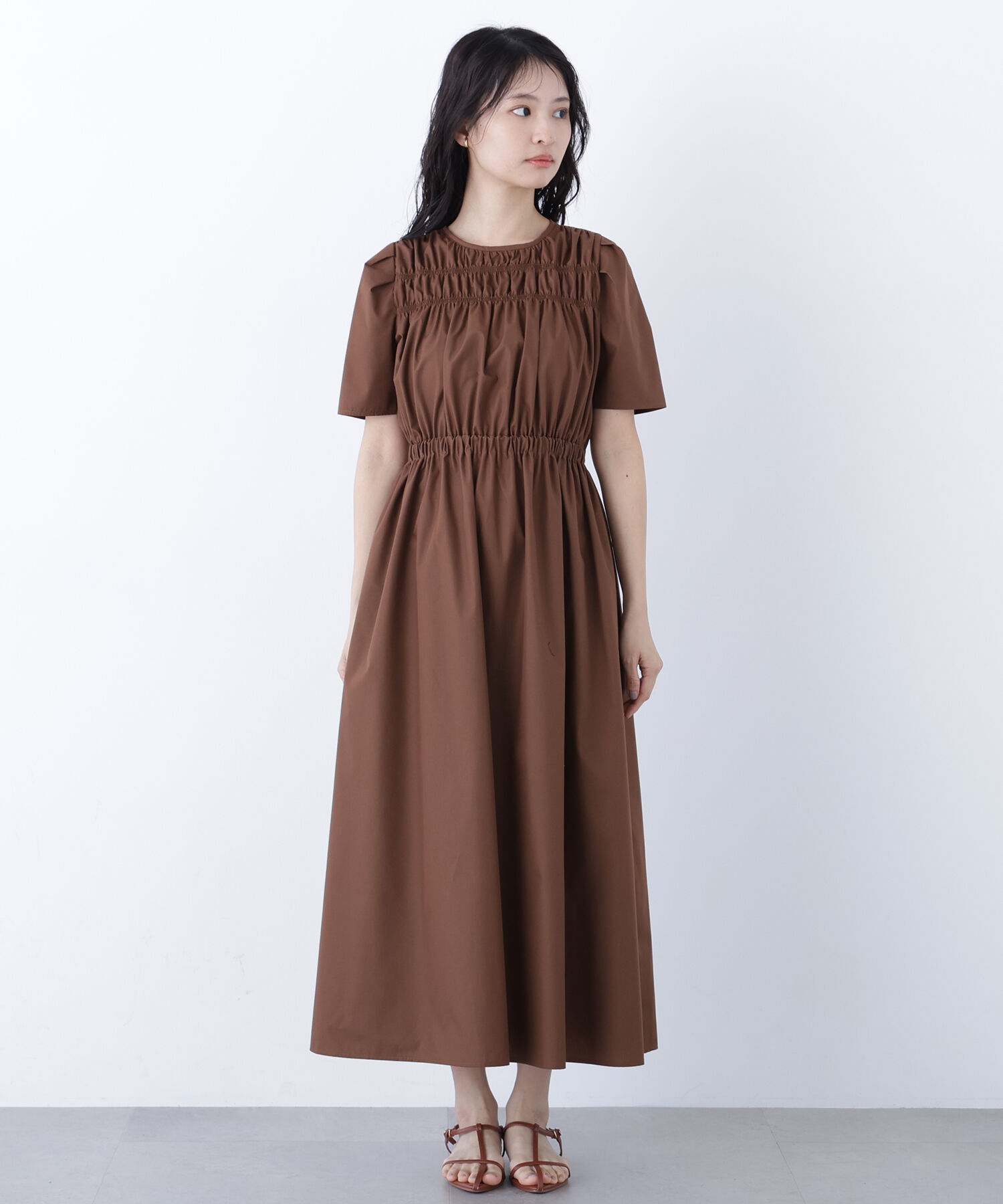  「〈N.〉ローンタックショルダーワンピース」|ワンピース|