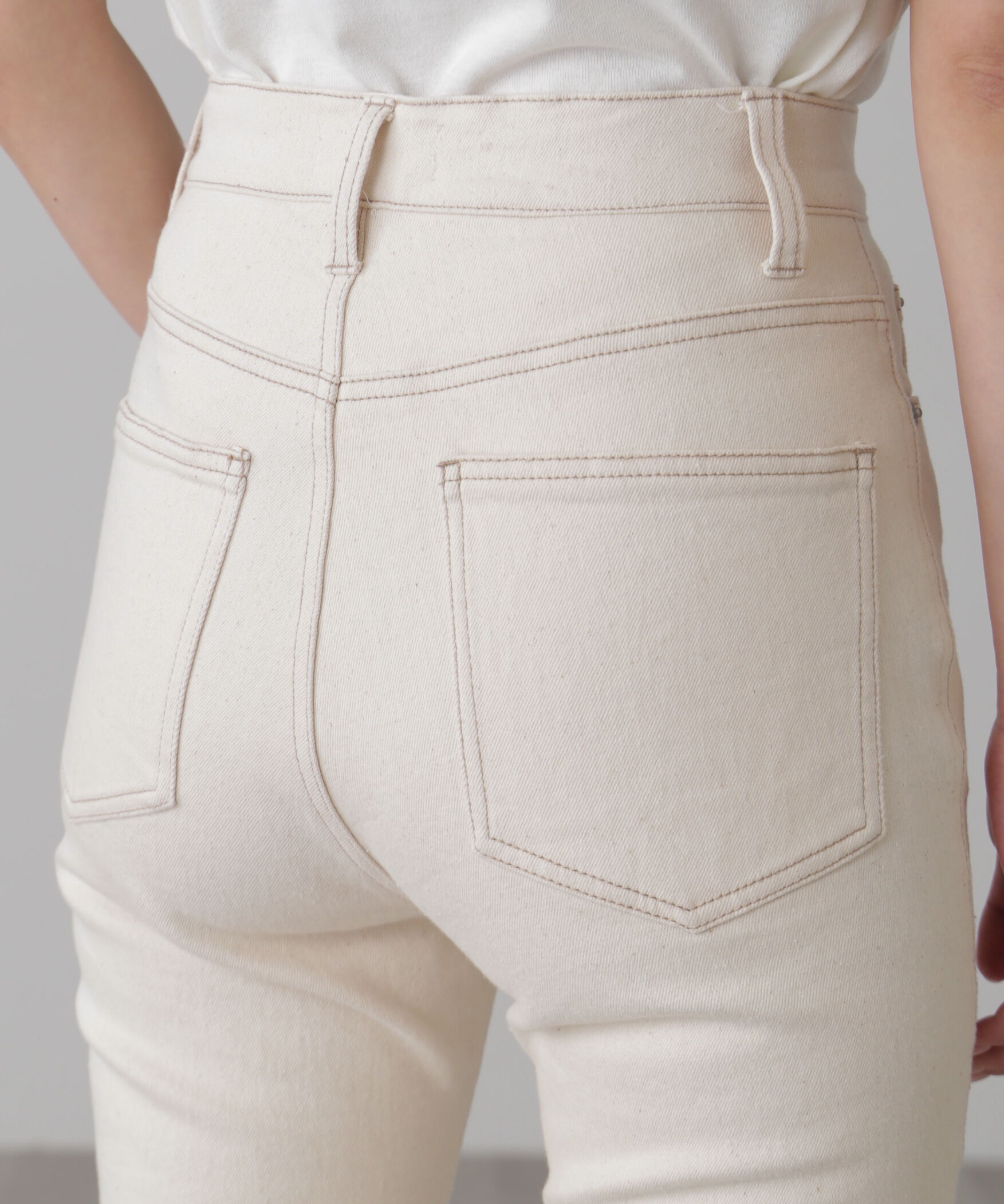  「[低身長サイズ/Sシリーズ]内スリットベルボトムデニムパンツ」|その他|