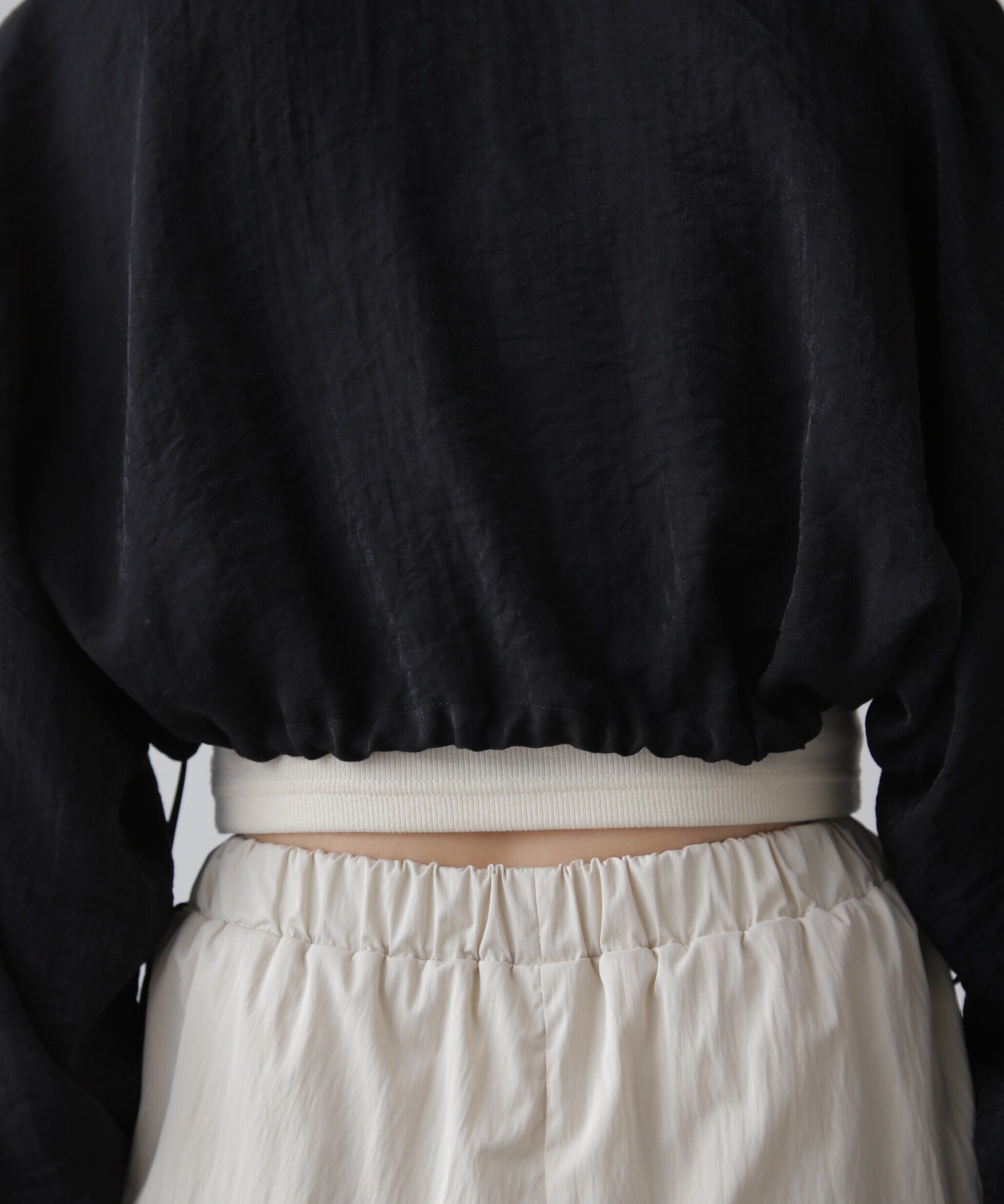  「ドロストショート丈ボレロ」|シャツ・ブラウス|