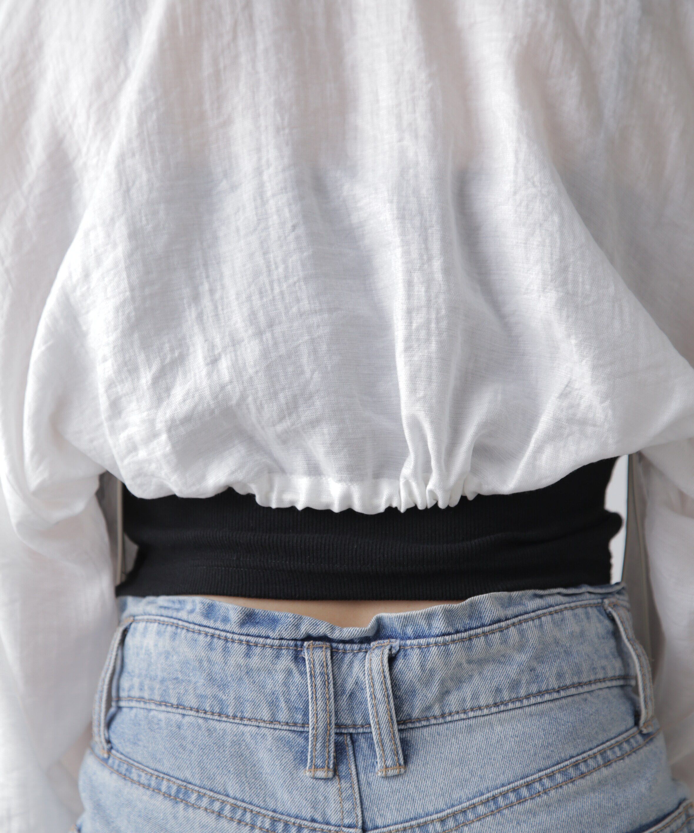  「ドロストショート丈ボレロ」|シャツ・ブラウス|