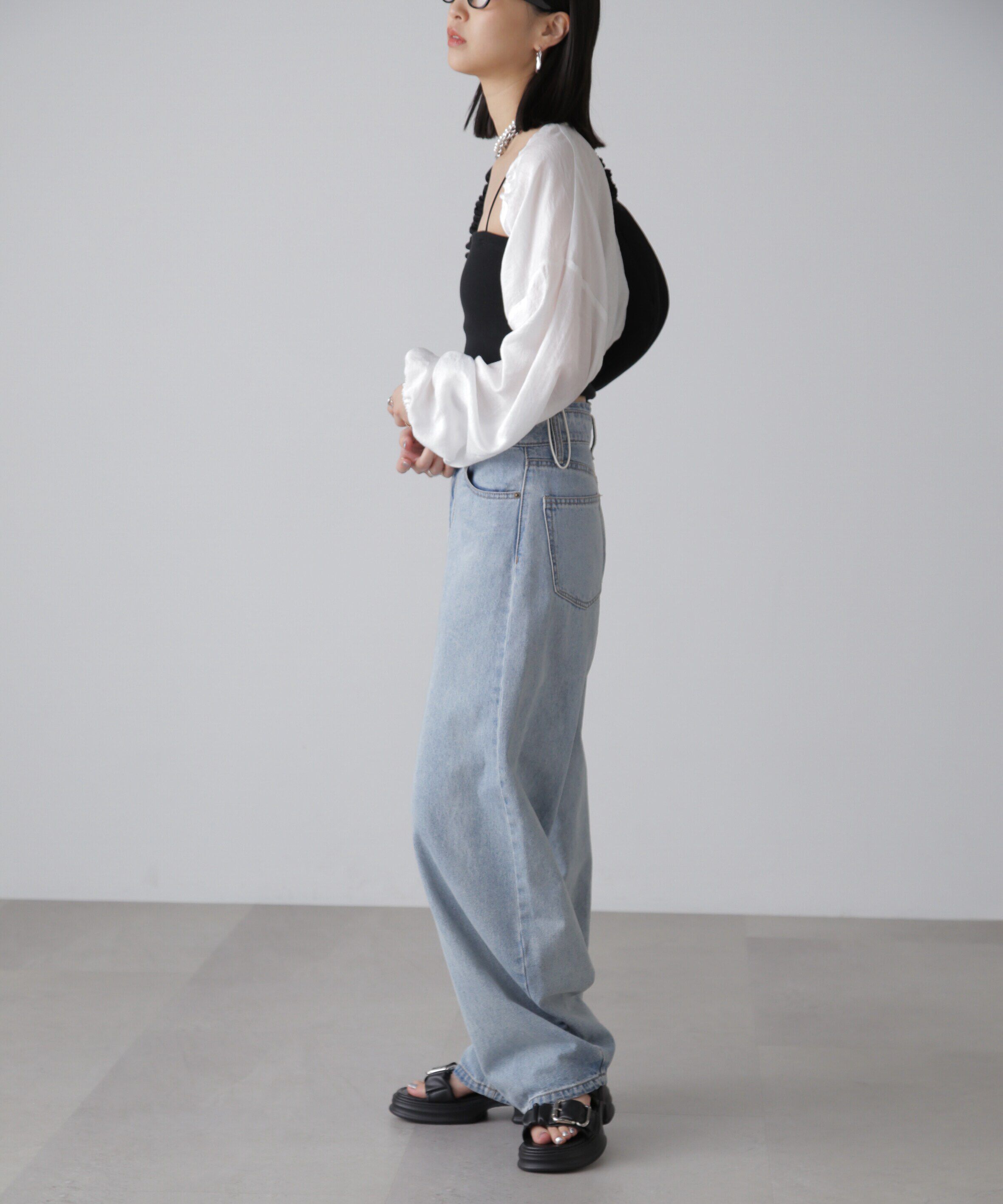  「ドロストショート丈ボレロ」|シャツ・ブラウス|