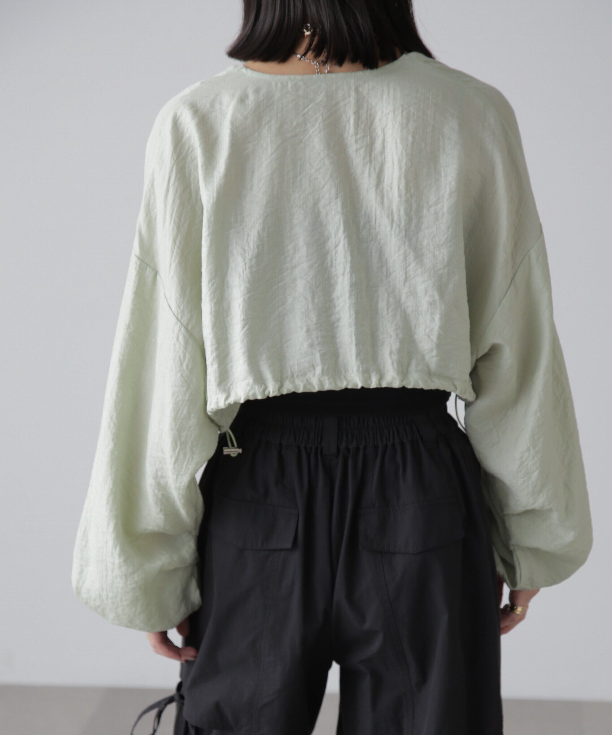  「ドロストショート丈ボレロ」|シャツ・ブラウス|