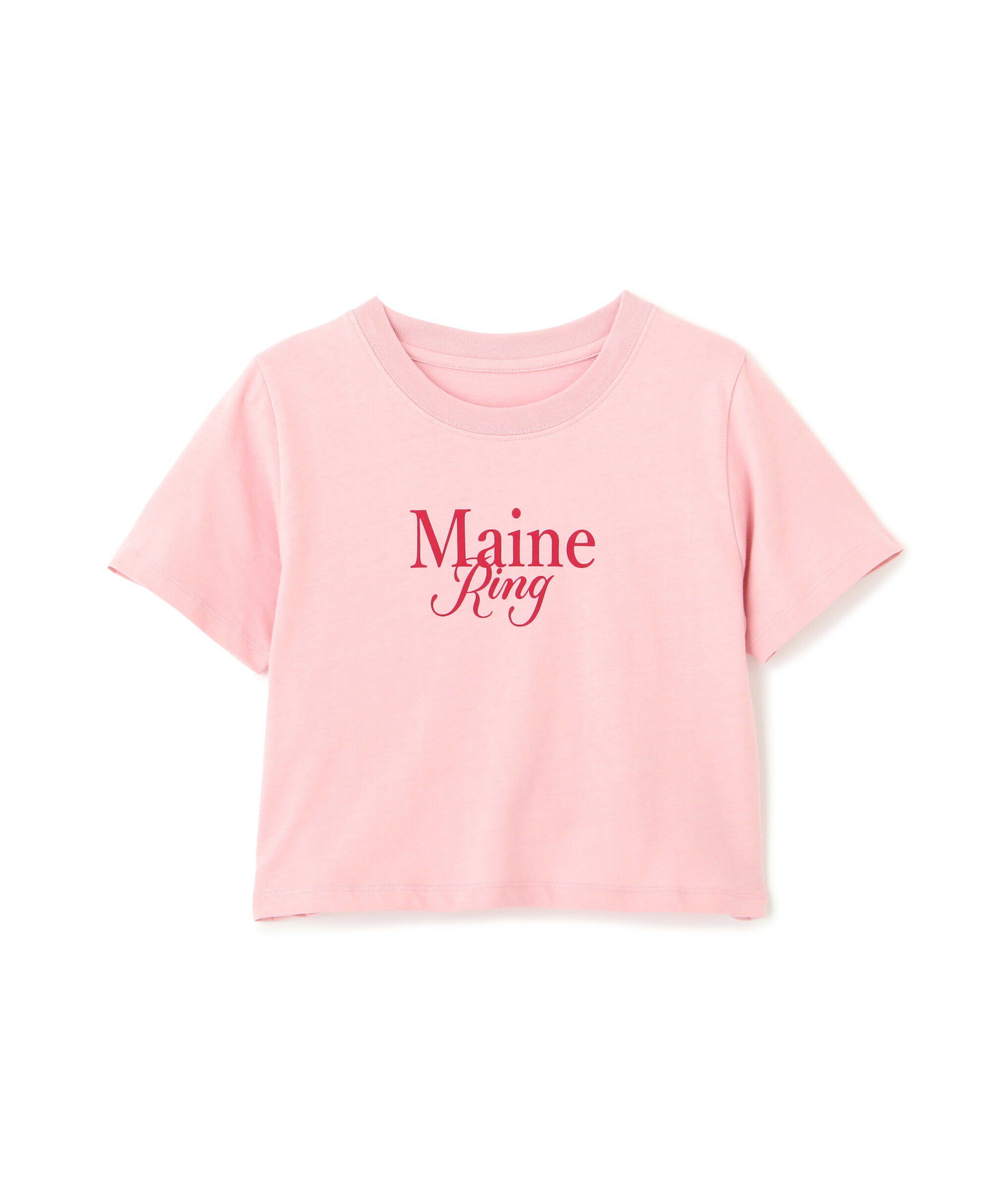  「ショート丈ロゴTシャツ」|Tシャツ・カットソー|