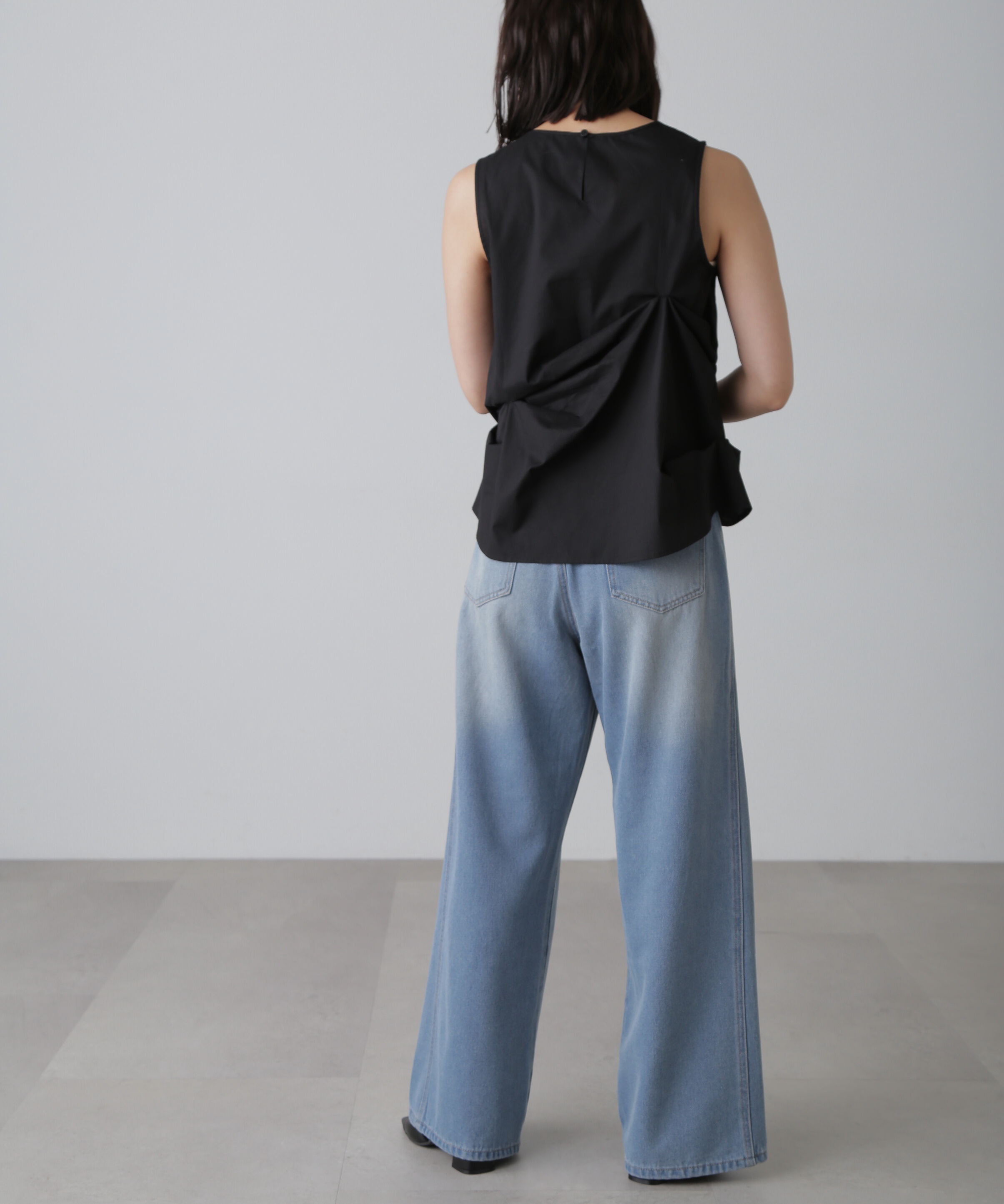  「[XS-Lサイズ展開]サイドパネルヴィンテージライクワイドデニム」|その他|