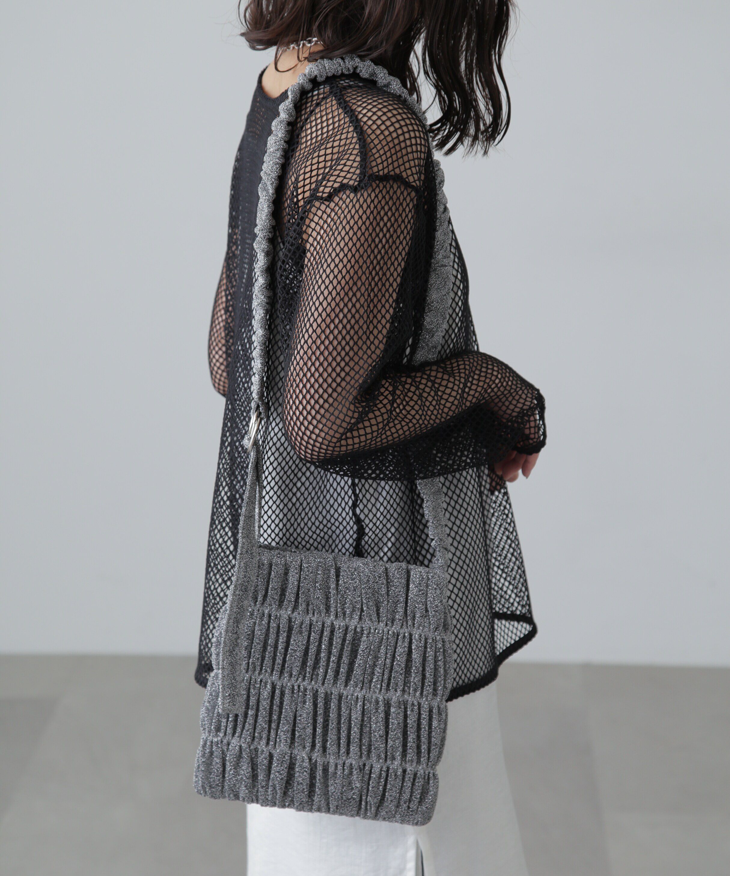  「シャーリングバッグ」|その他|シルバーラメ