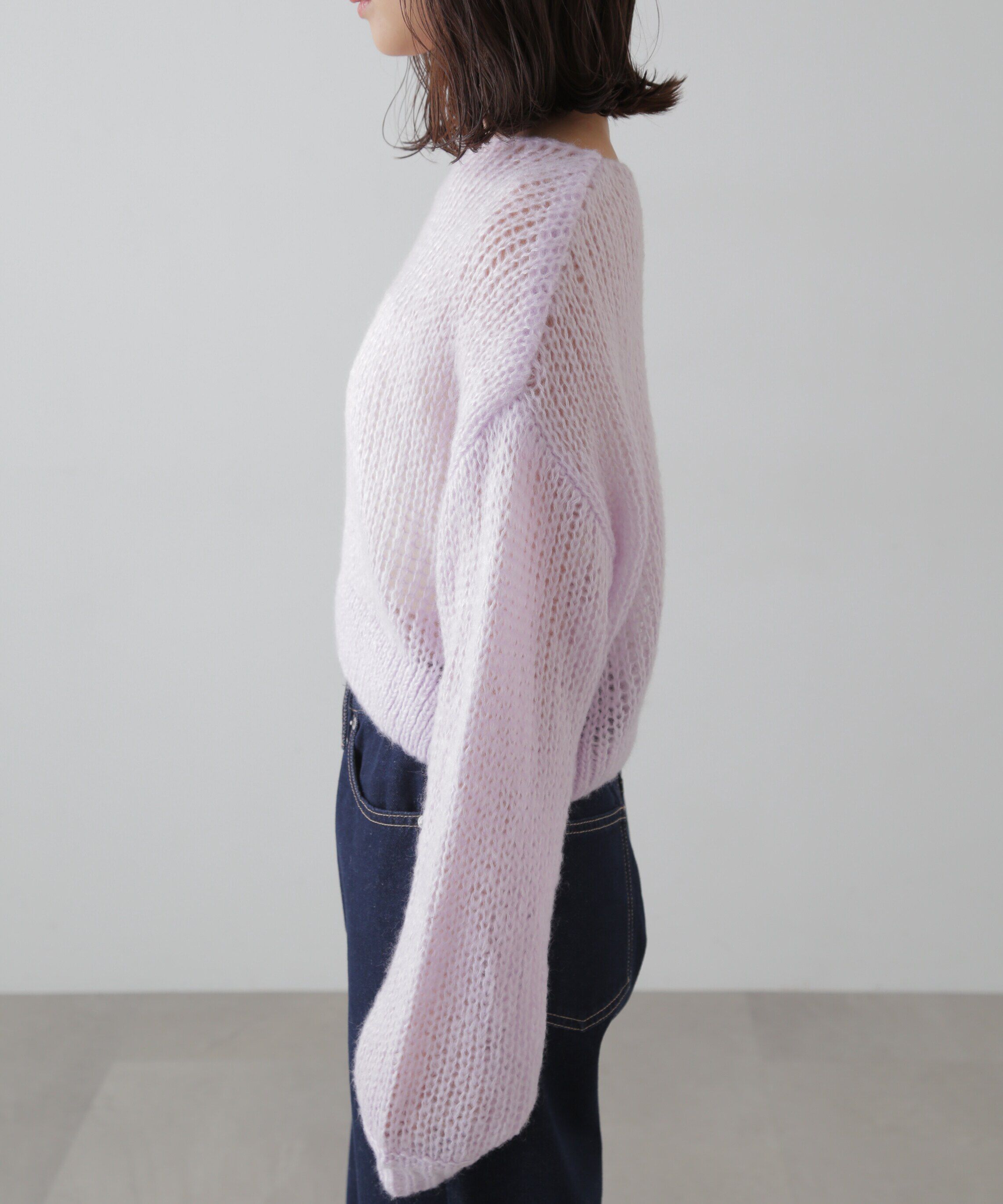  「シアーモヘヤライクニット」|ニット・セーター|