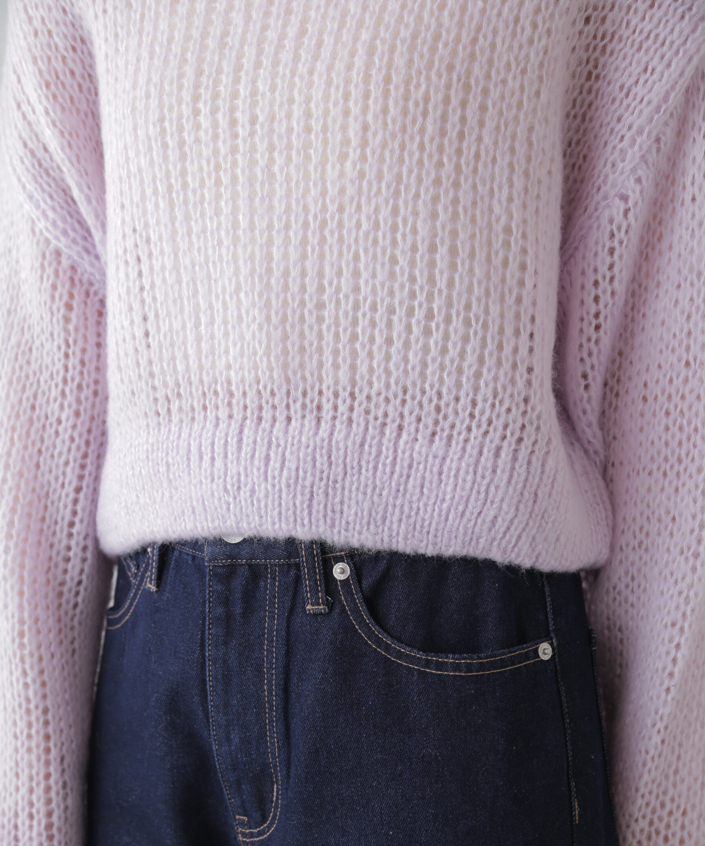  「シアーモヘヤライクニット」|ニット・セーター|