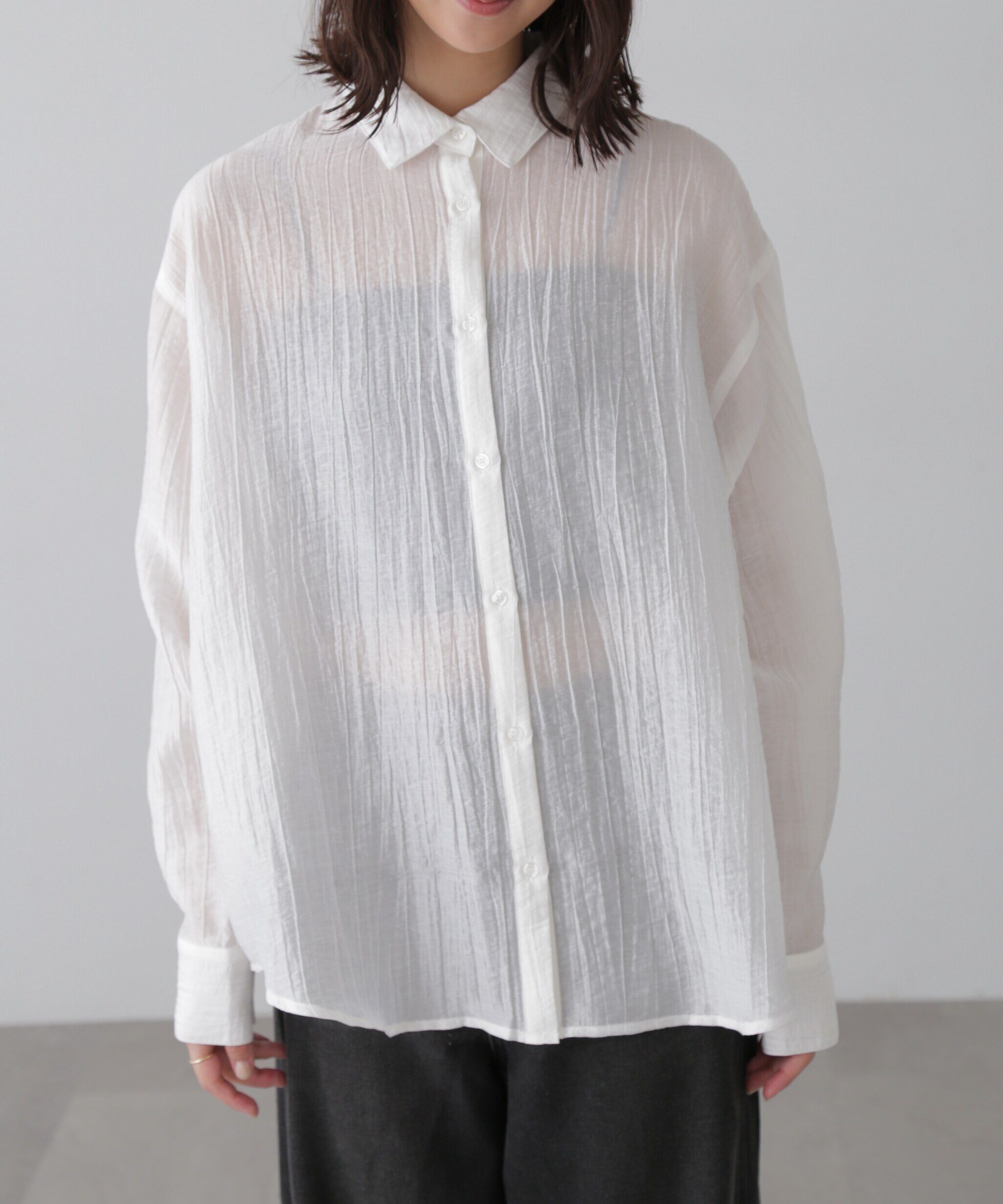  「ワッシャービッグシャツ」|シャツ・ブラウス|