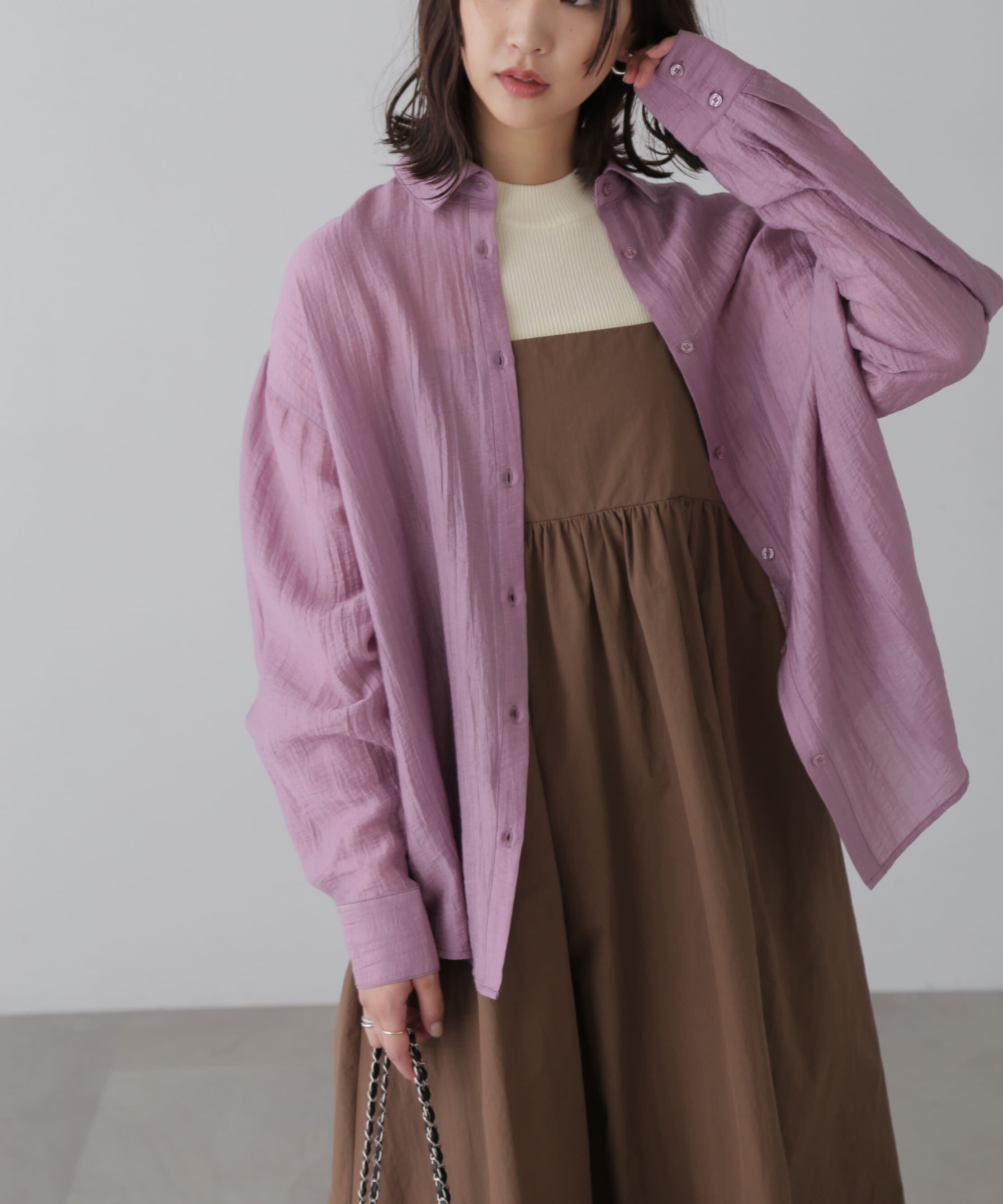  「ワッシャービッグシャツ」|シャツ・ブラウス|