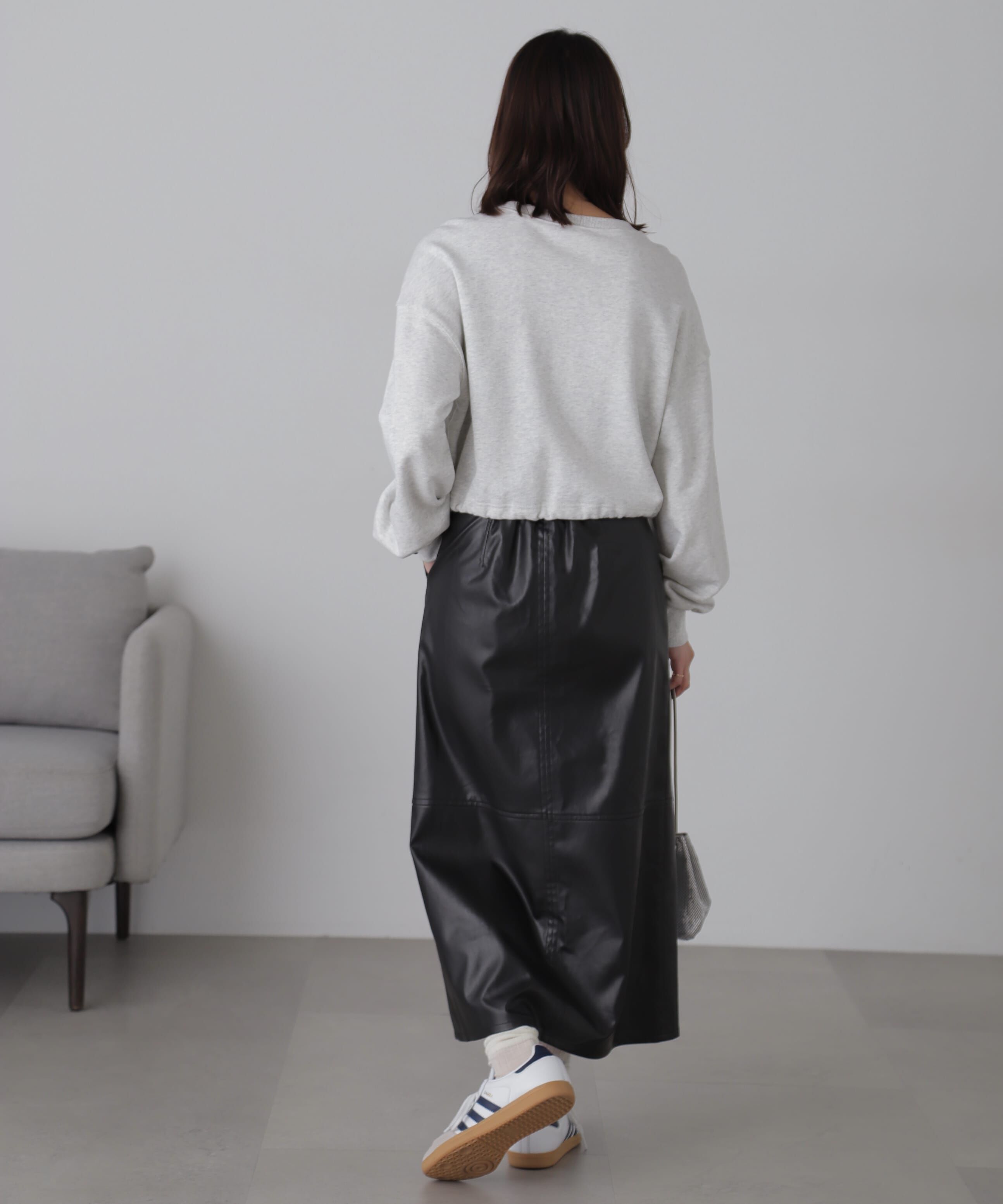  「フロントジップナロースカート」|スカート|