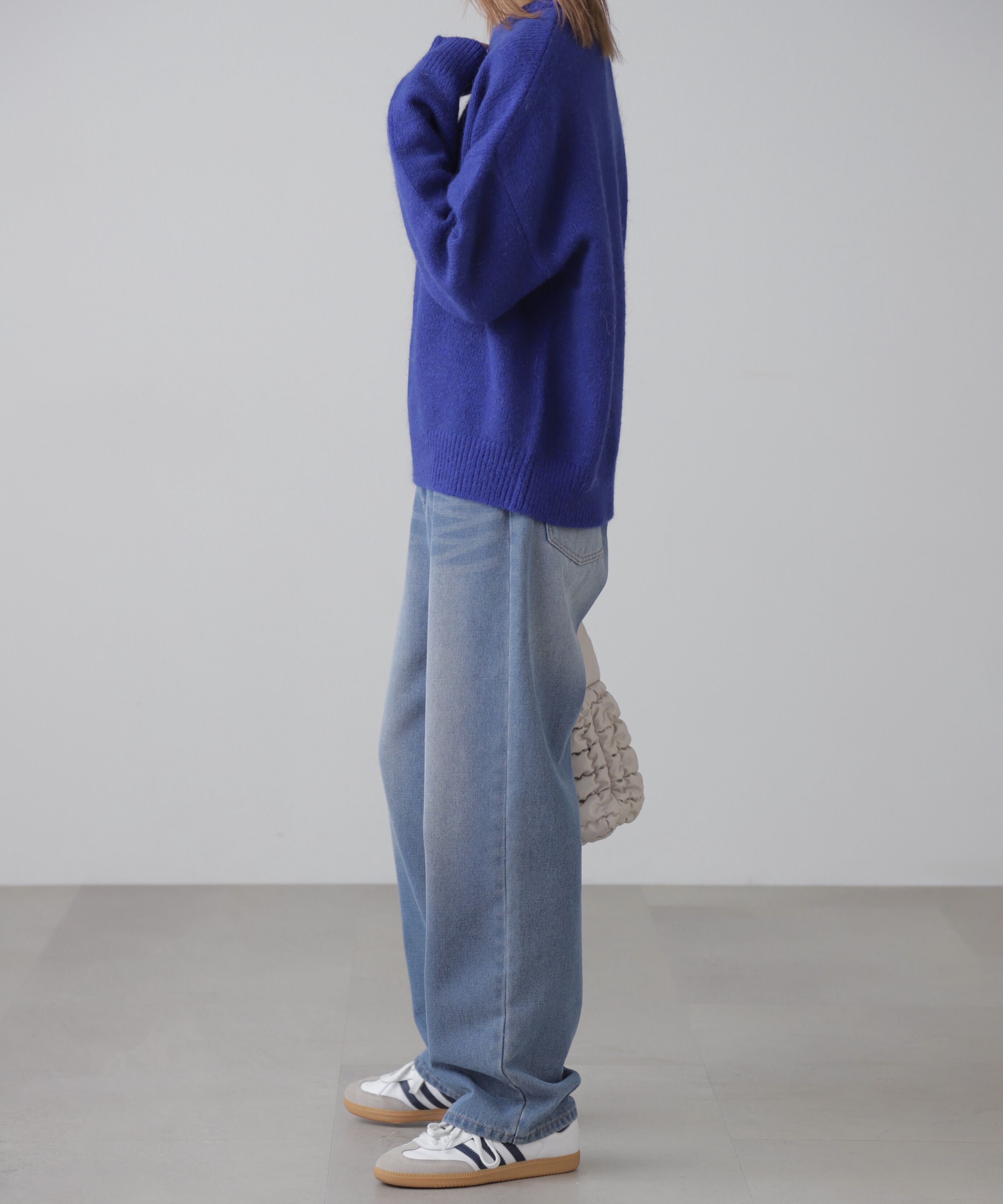  「オーバーサイズチュニック丈ニット」|ニット・セーター|