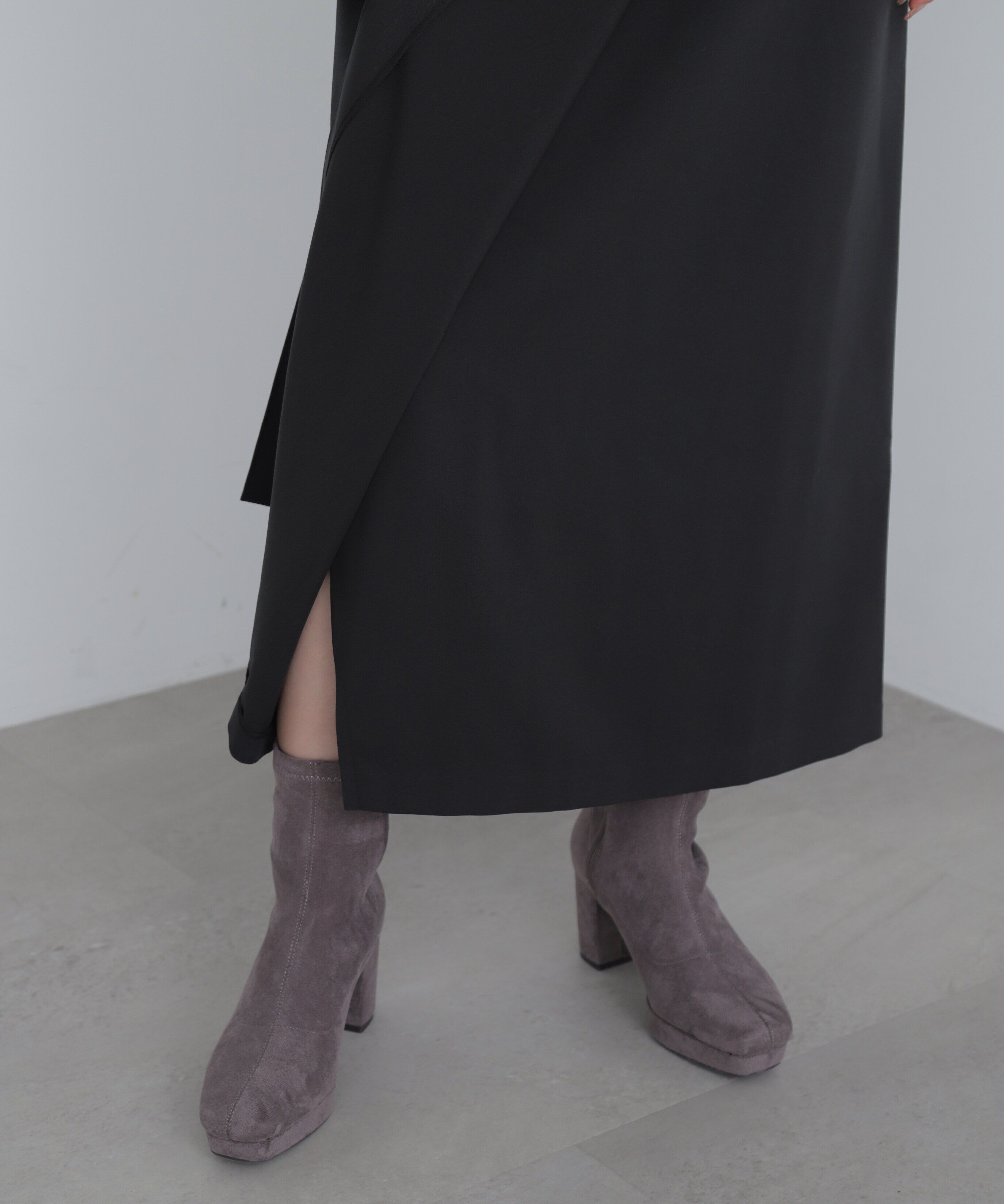  「ラップ風ナロースカート」|スカート|