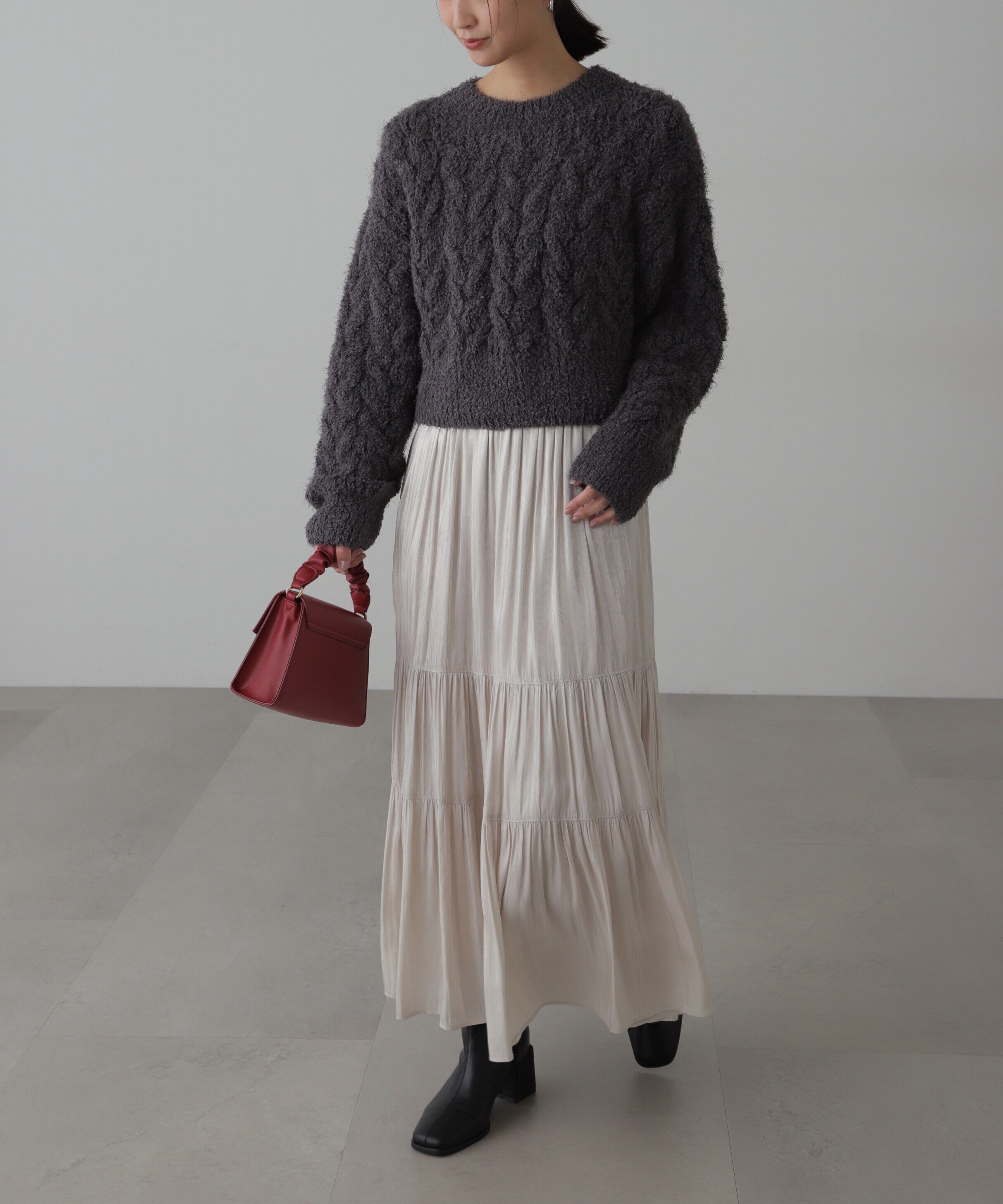  「シャギーケーブルニット」|ニット・セーター|