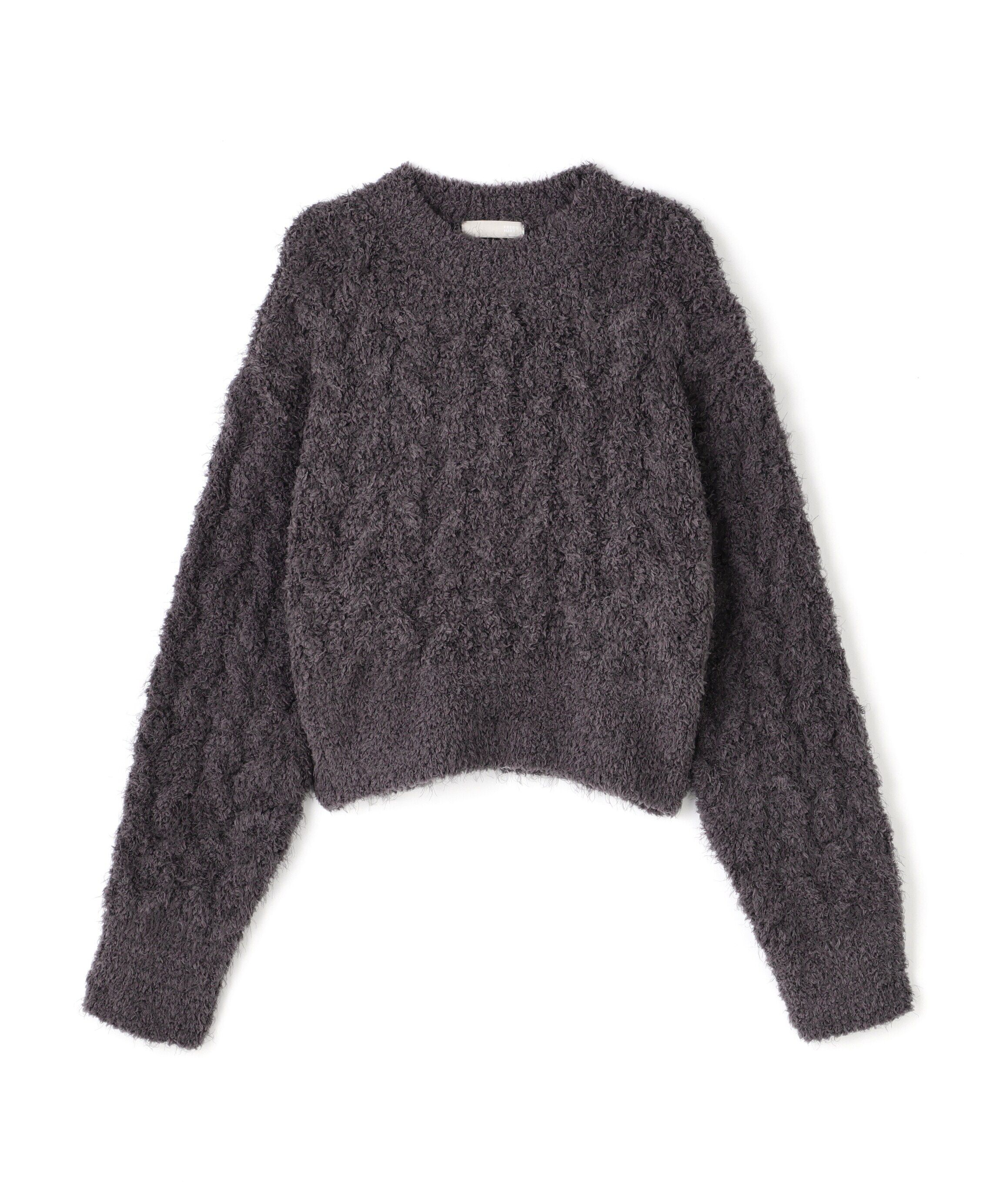  「シャギーケーブルニット」|ニット・セーター|