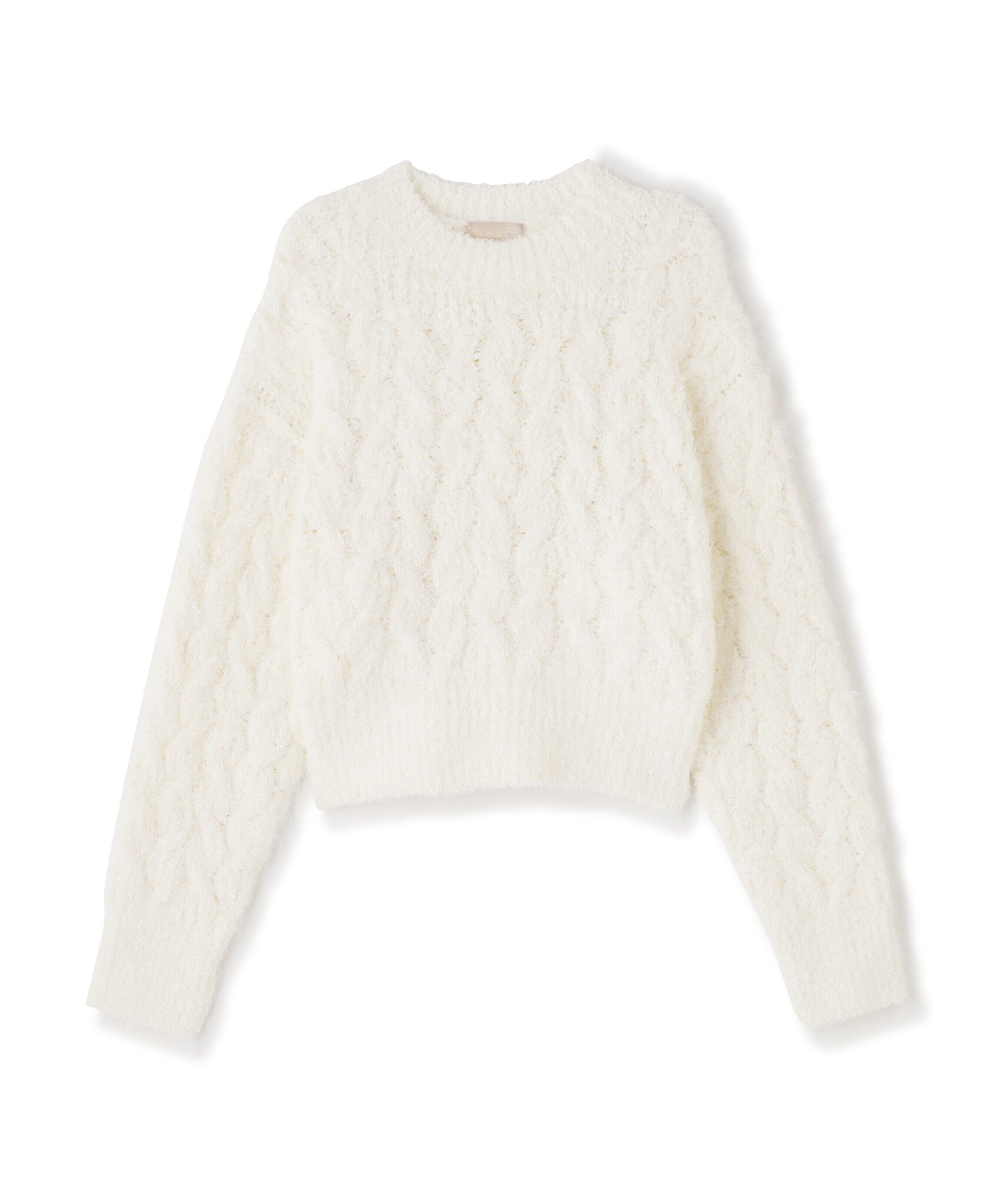  「シャギーケーブルニット」|ニット・セーター|