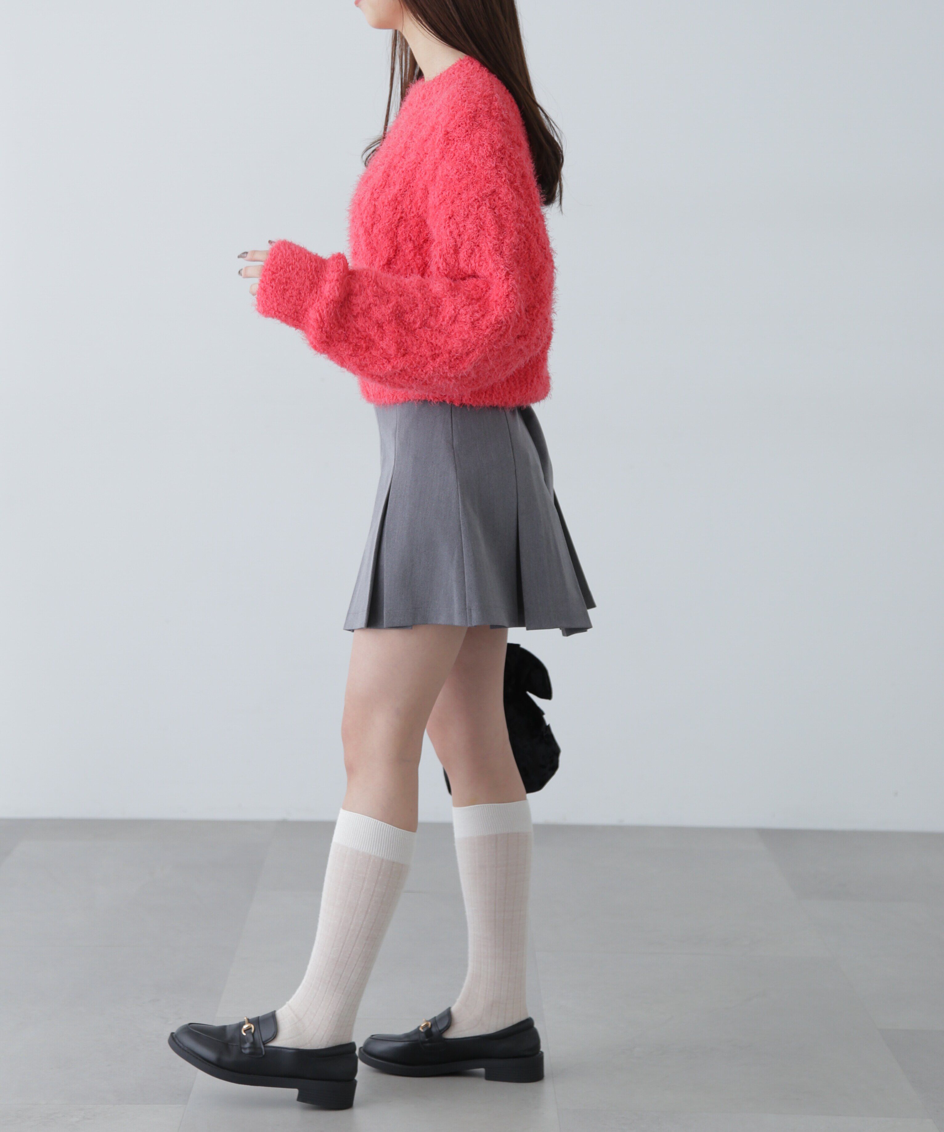  「シャギーケーブルニット」|ニット・セーター|