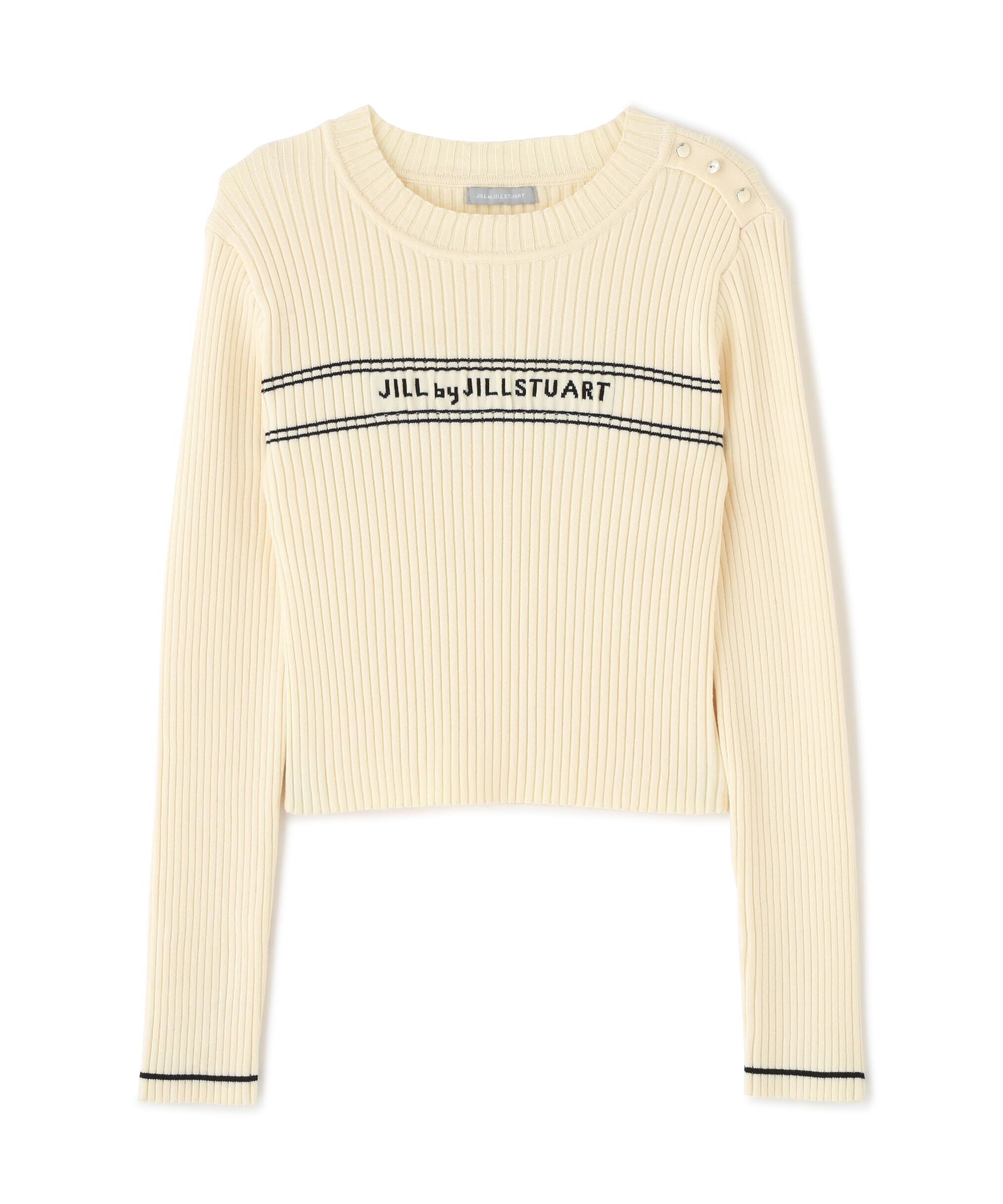  「コンパクト配色ロゴニット」|ニット・セーター|