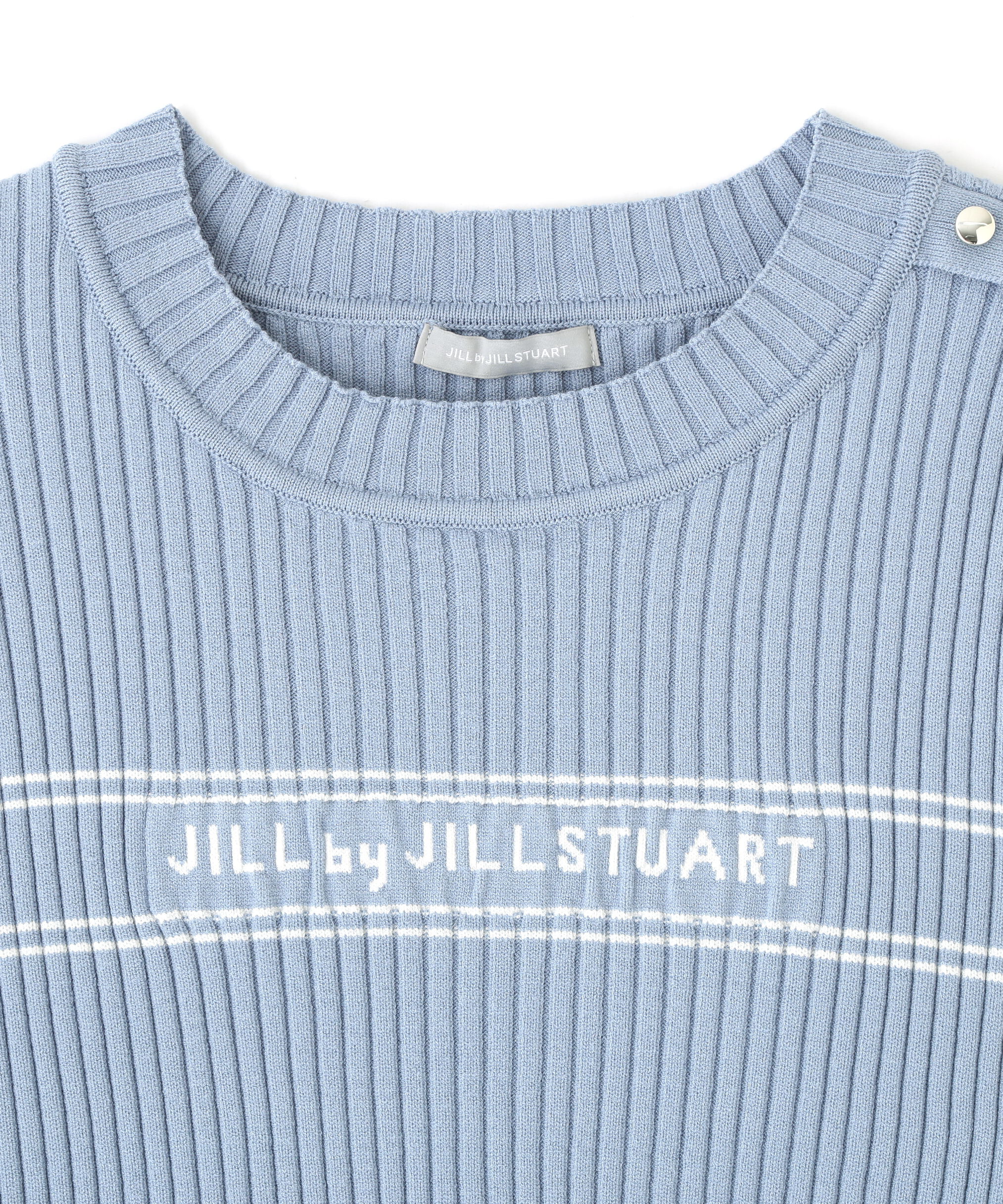  「コンパクト配色ロゴニット」|ニット・セーター|