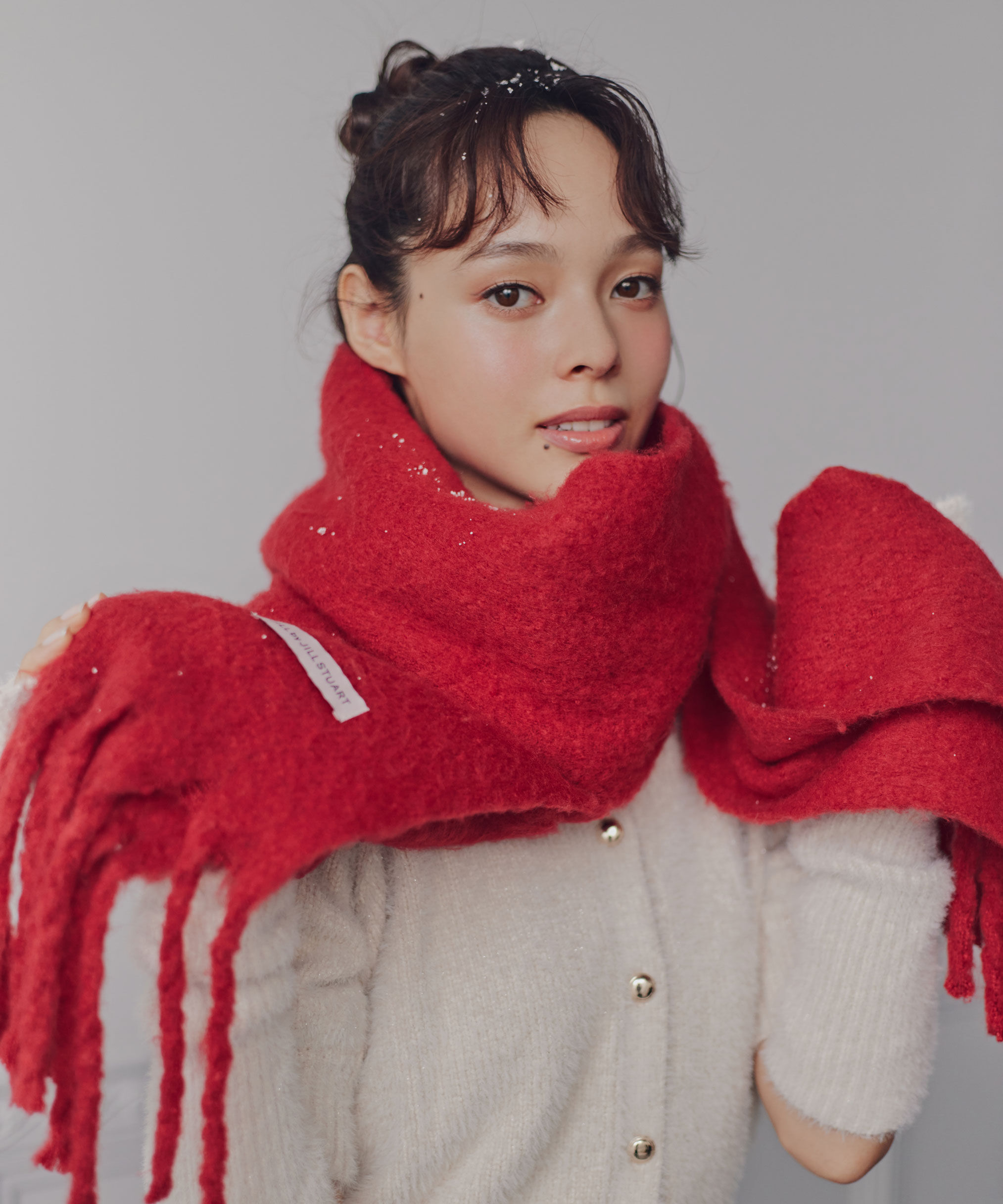  「ループヤーンフラッフィーストール」|バンダナ・スカーフ|