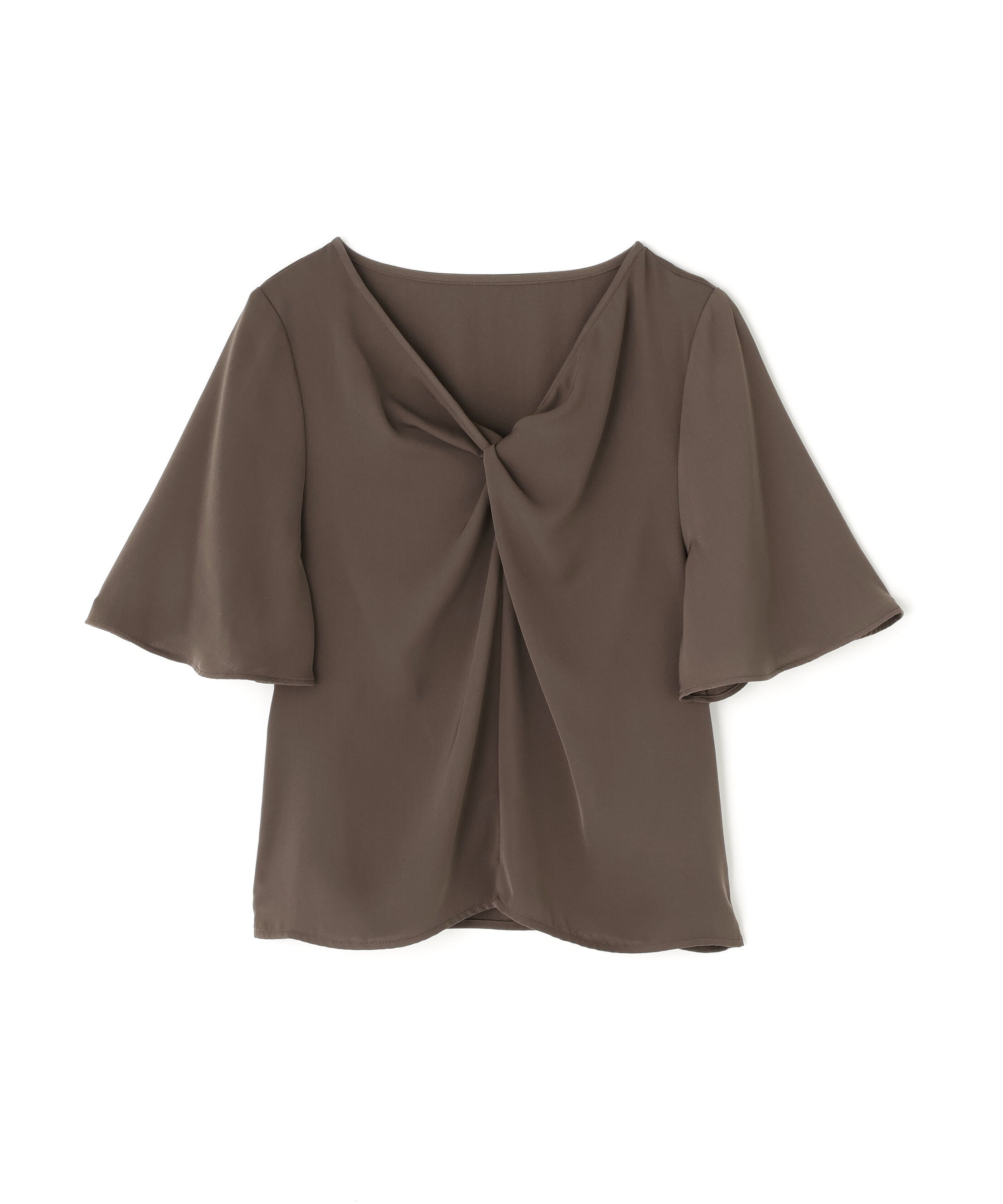 PROPORTION BODY DRESSING「ツイスト半袖ブラウス」|シャツ・ブラウス|