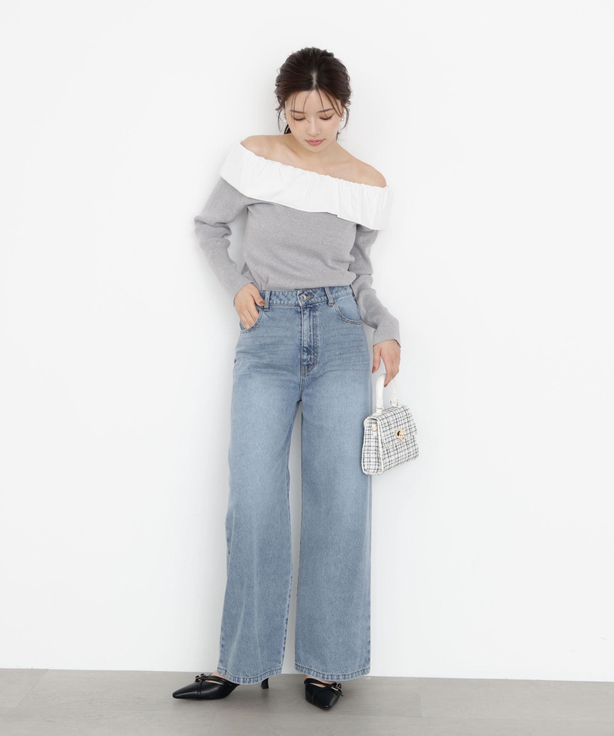 PROPORTION BODY DRESSING「ワイドデニムパンツ」|その他|