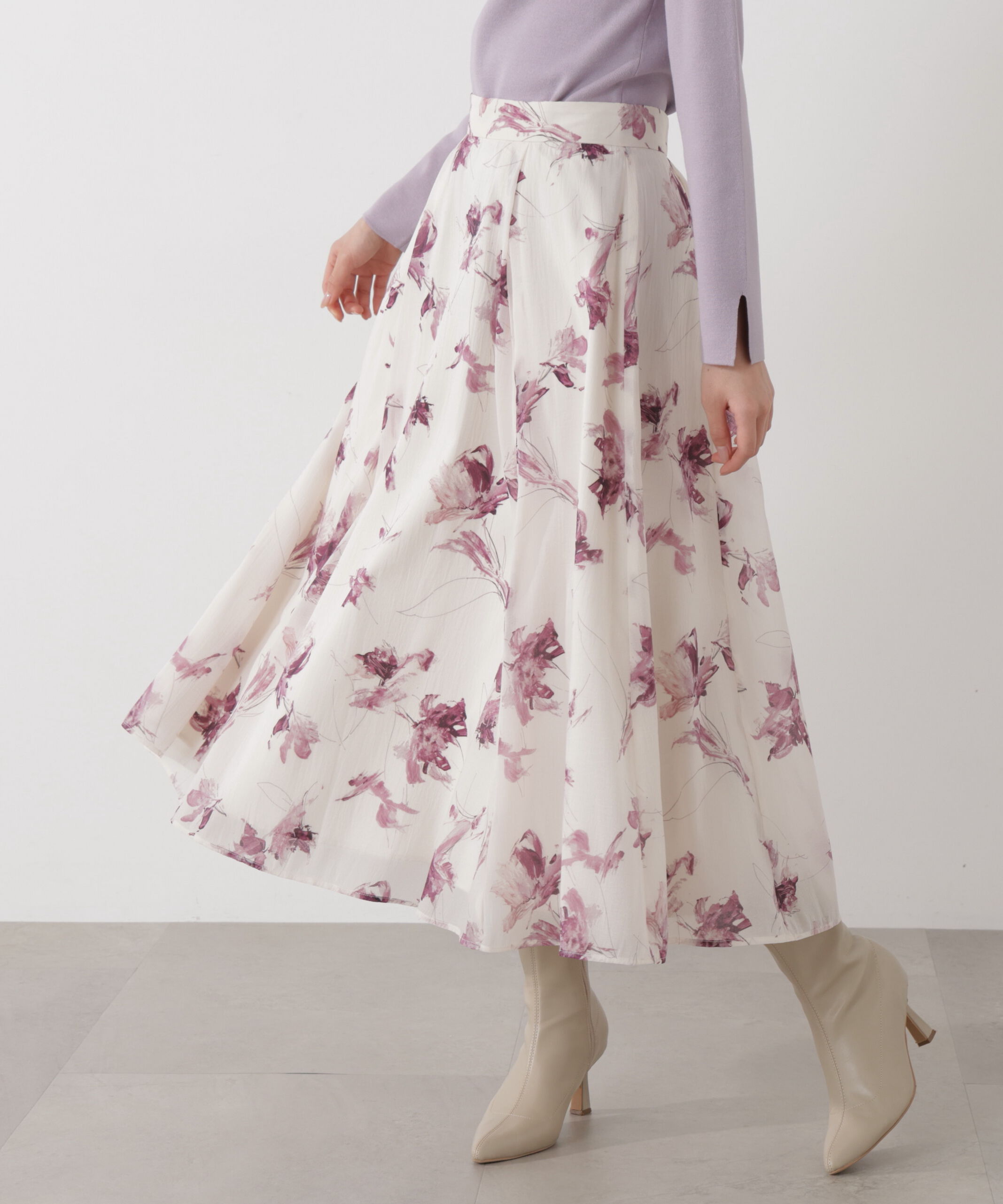 PROPORTION BODY DRESSING「フラワープリントスカート」|スカート|