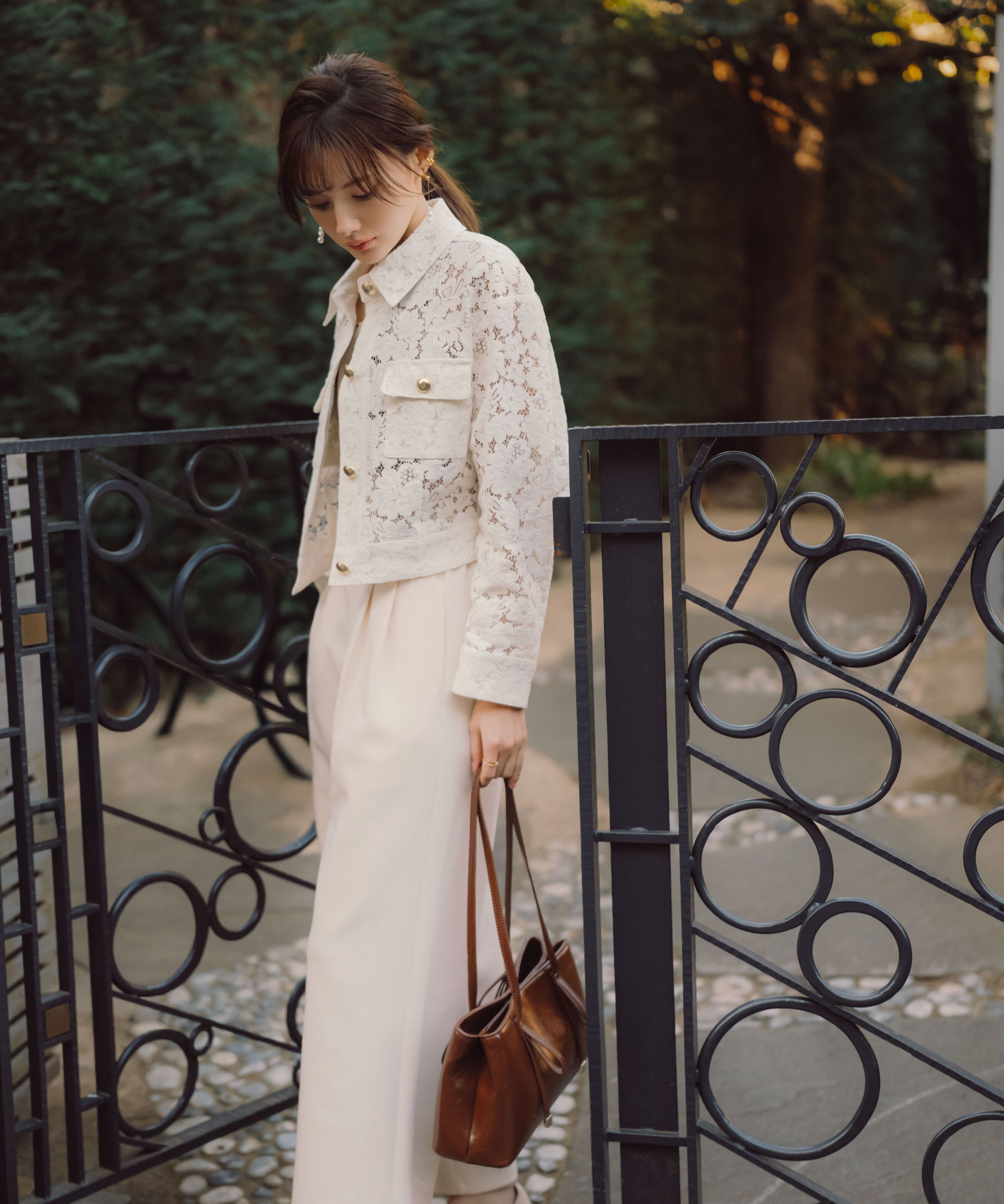 PROPORTION BODY DRESSING「〈a/mie〉カットイージーワイドパンツ　26SS」|その他|エクリュ1