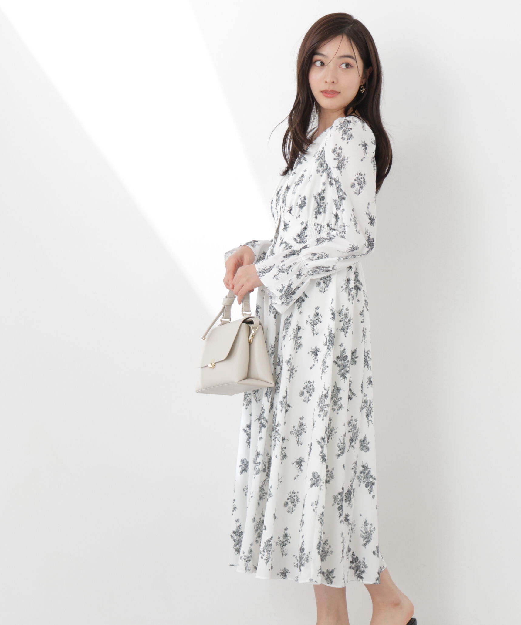 PROPORTION BODY DRESSING「フラワープリントワンピース　26SS」|ワンピース|