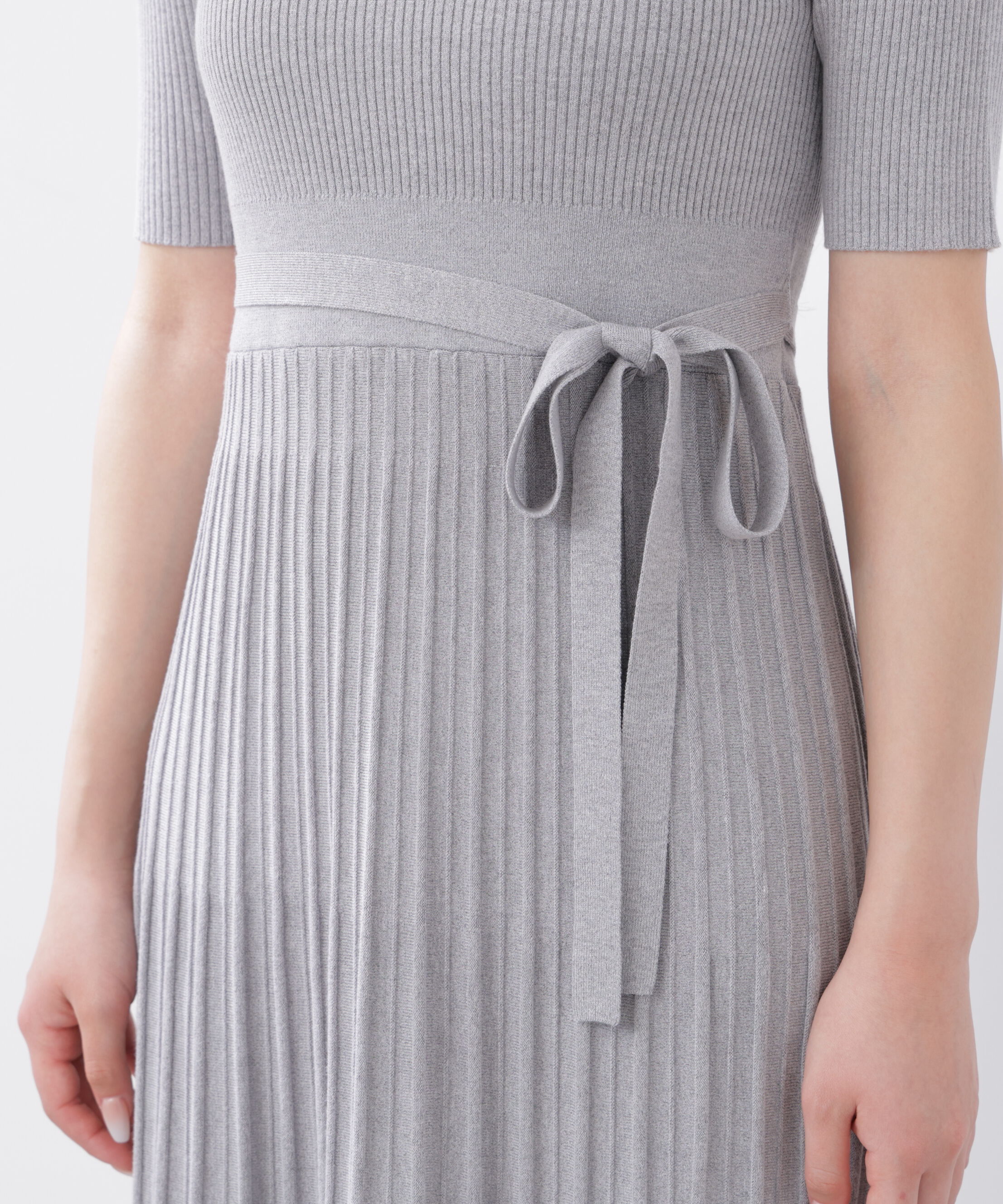 PROPORTION BODY DRESSING「《EDIT COLOGNE》レースカラー2wayニットワンピース　26SS」|ワンピース|