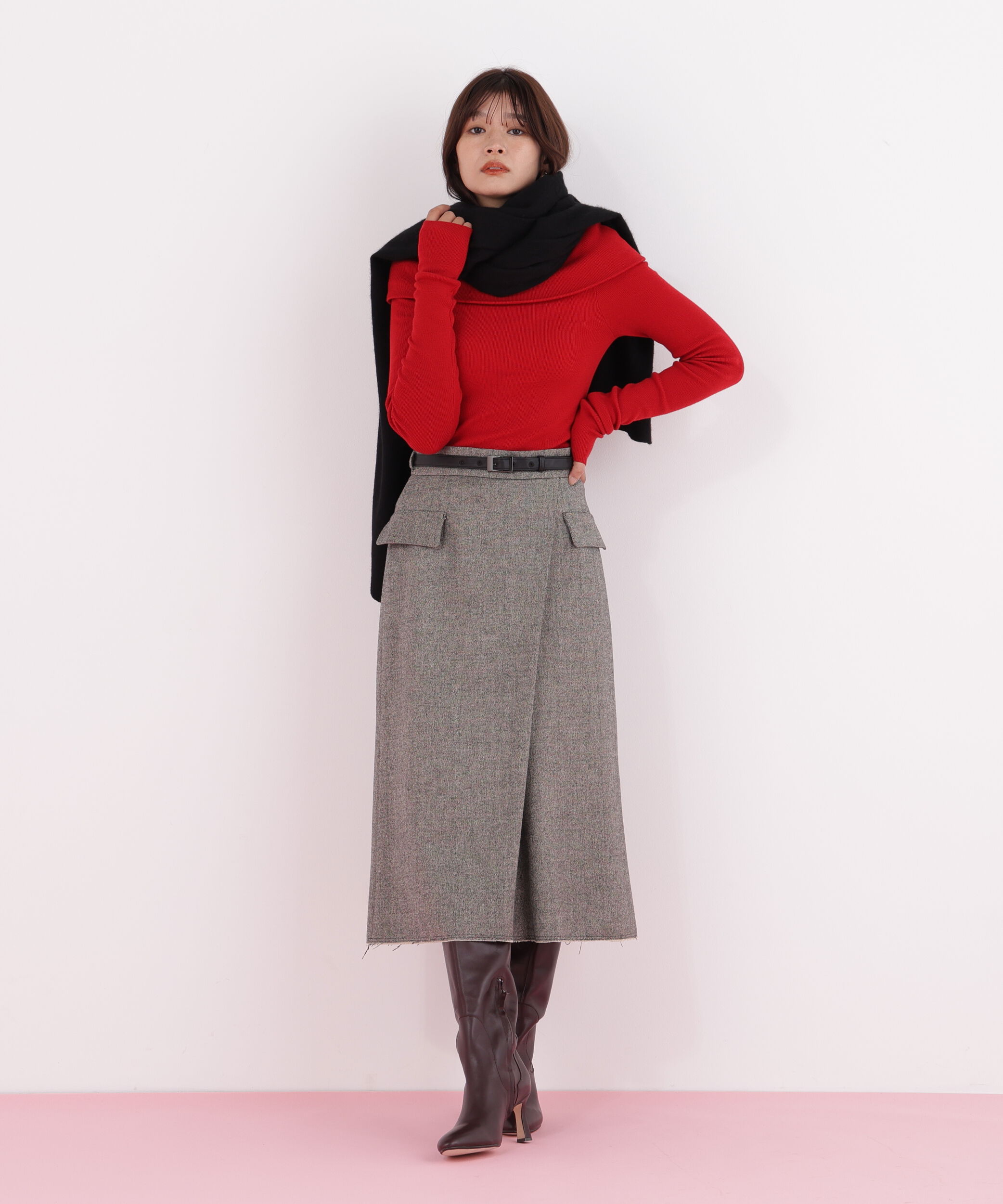  「◆オフショルダー２ＷＡＹニットプルオーバー」|ニット・セーター|