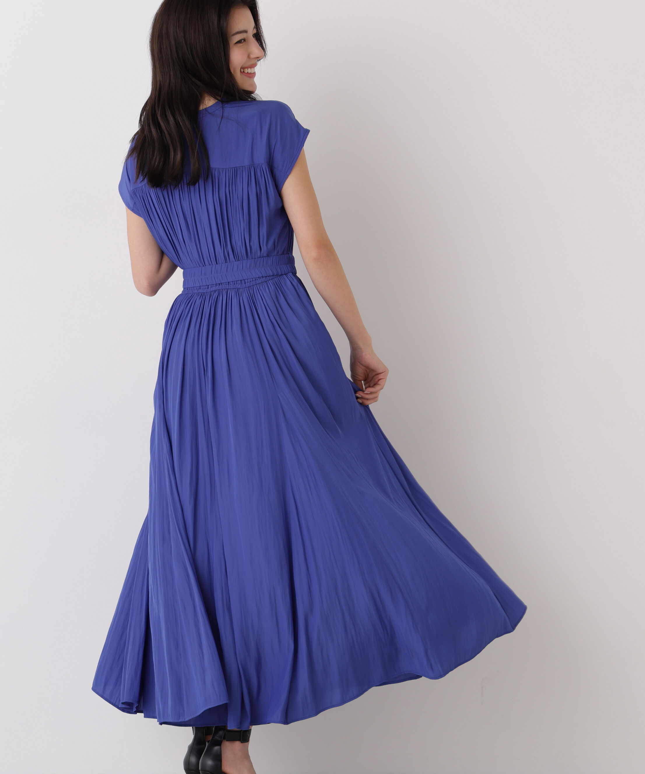  「カッセンロングフレアワンピース」|ワンピース|