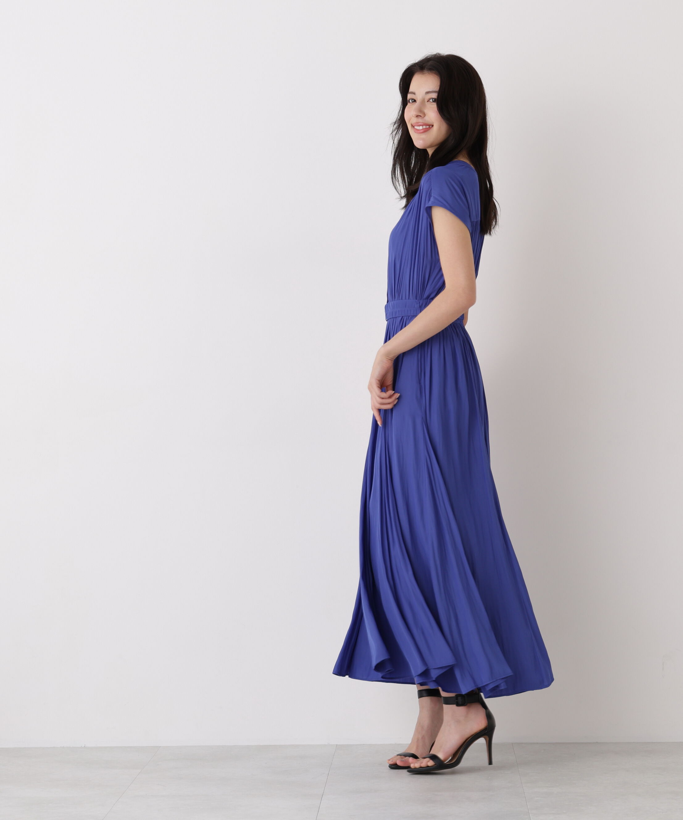  「カッセンロングフレアワンピース」|ワンピース|