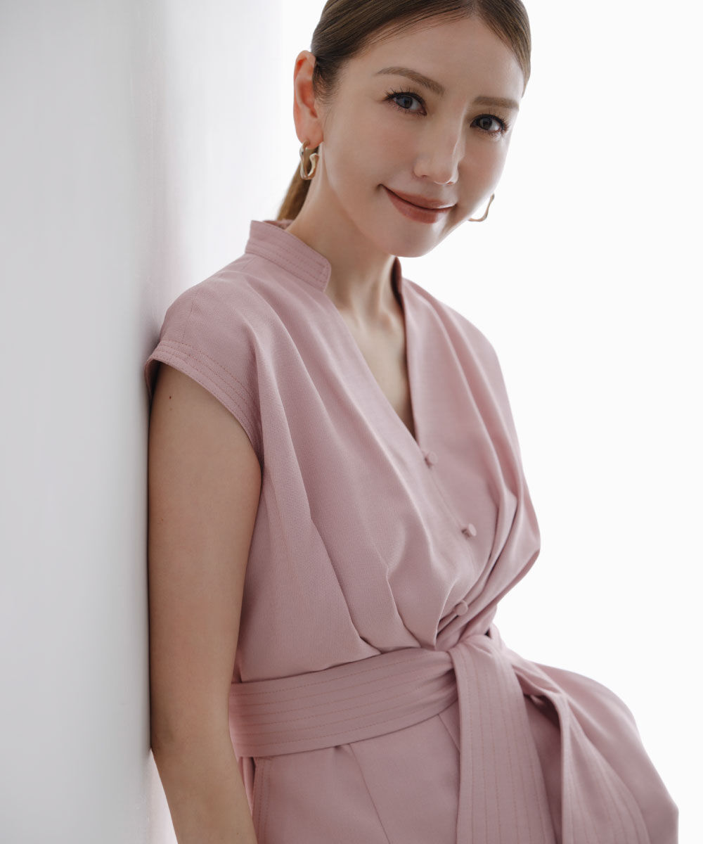  「［美香さん着用］ウエストタックワンピース」|ワンピース|