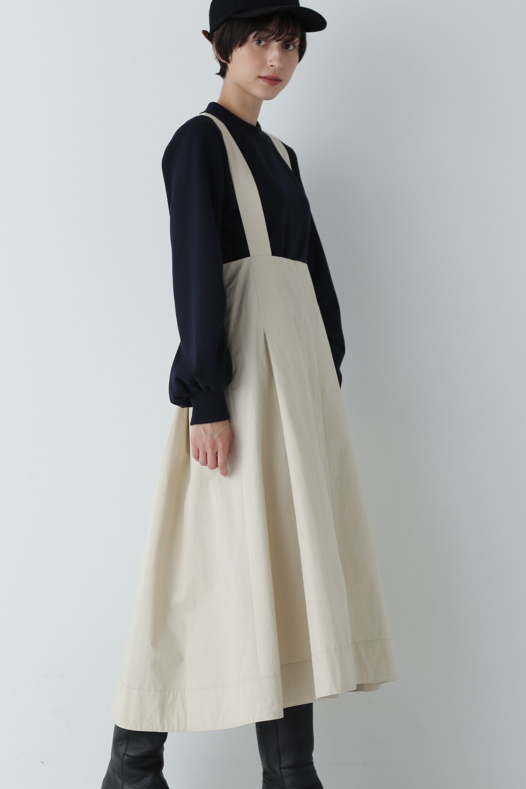  「コットンウェザーワッシャーワンピース」|ワンピース|