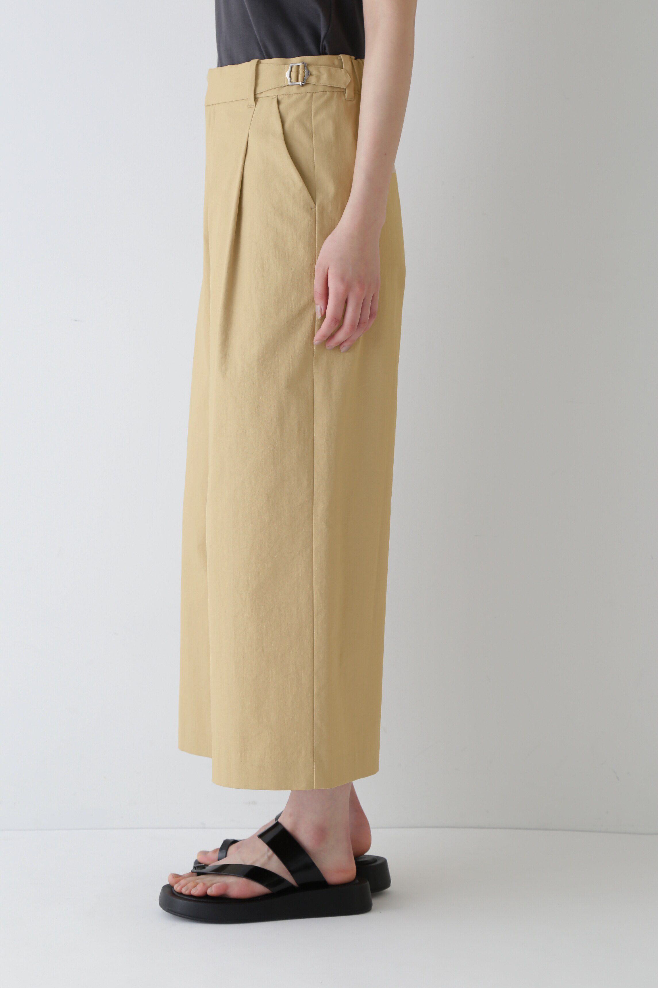  「◆クールマックス綿麻短丈ワイドパンツ」|その他|