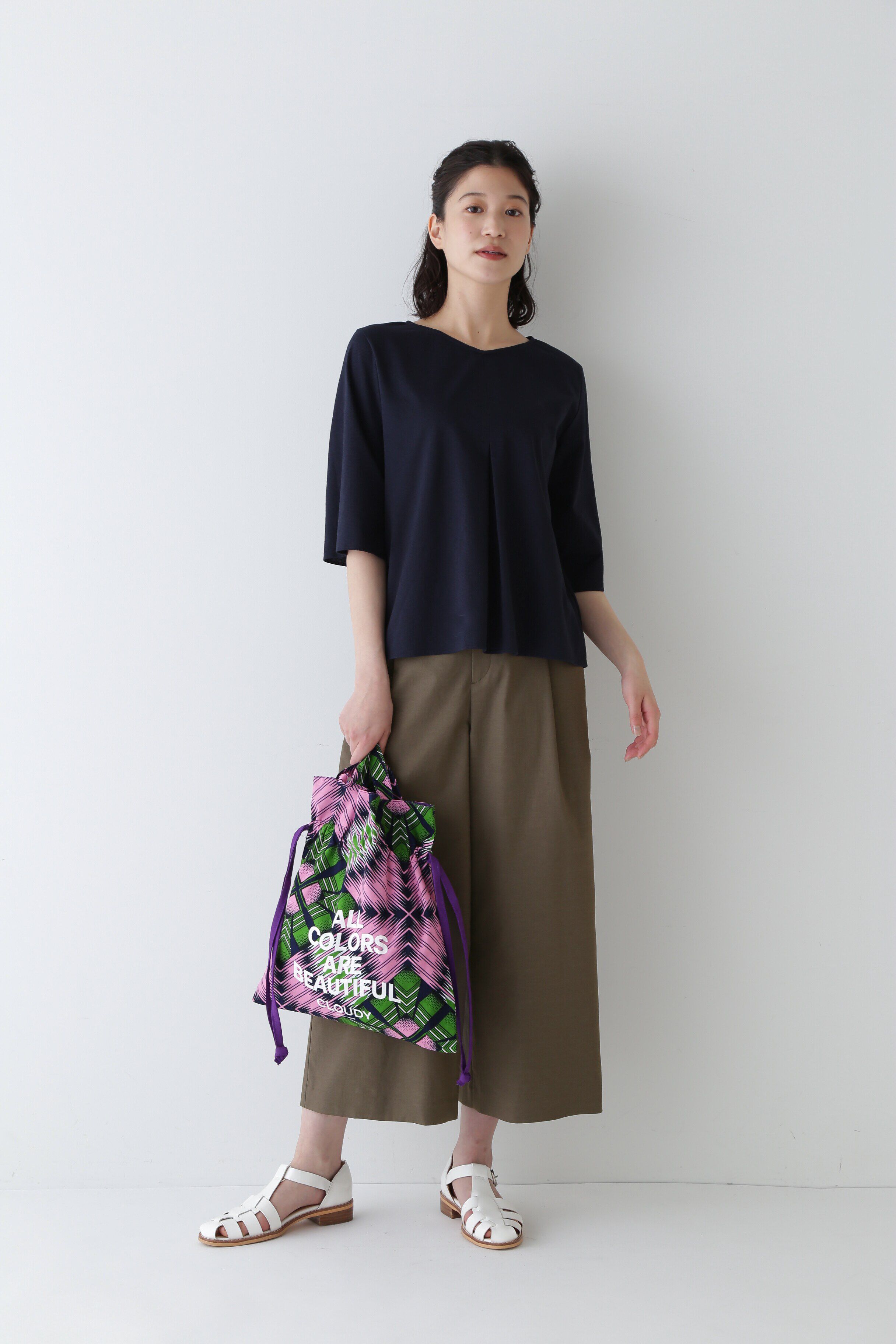  「◆クールマックス綿麻短丈ワイドパンツ」|その他|